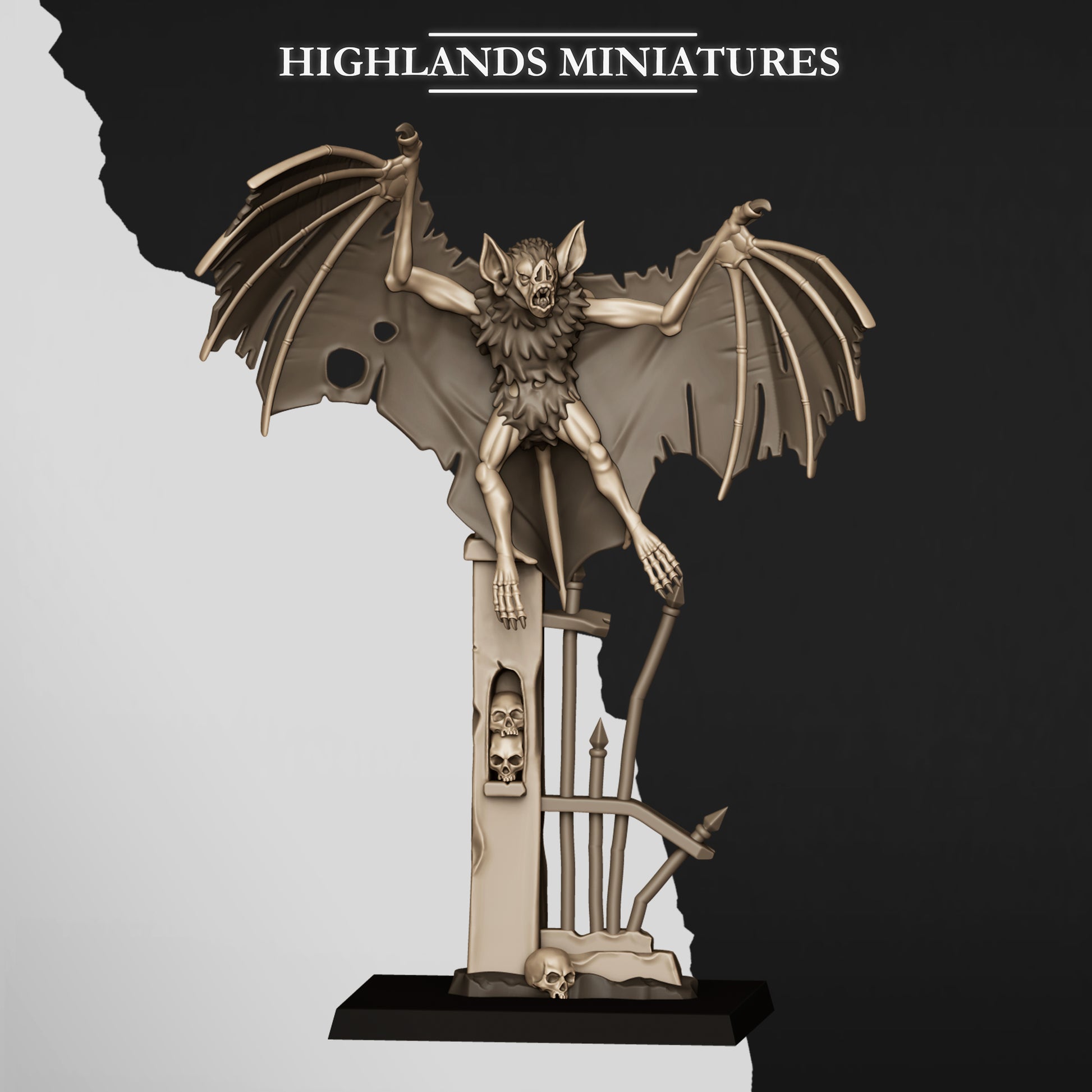 Miniatura Murciélagos Gigantes Condes Vampiro resina 28mm sin pintar - Drakholm