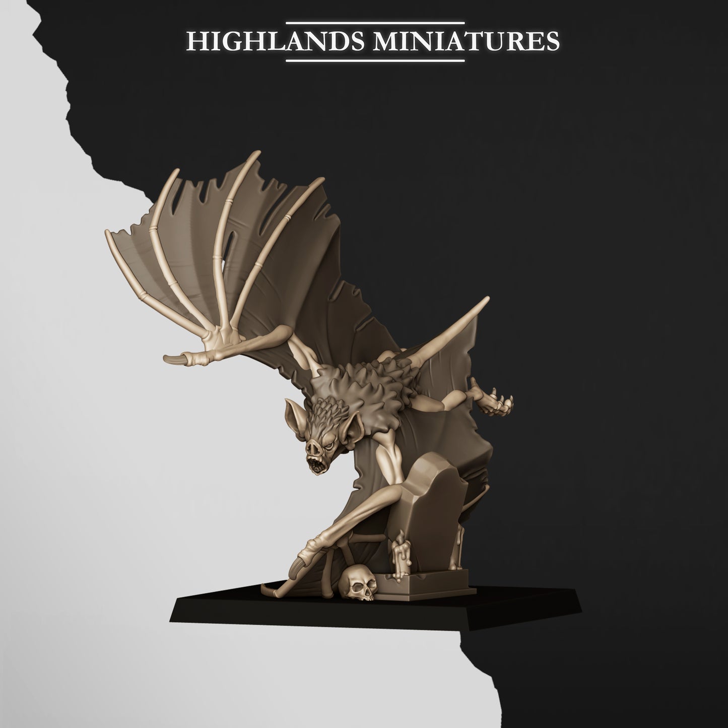 Miniatura Murciélagos Gigantes Condes Vampiro resina 28mm sin pintar - Drakholm