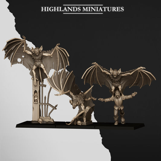 Miniatura Murciélagos Gigantes Condes Vampiro resina 28mm sin pintar - Drakholm