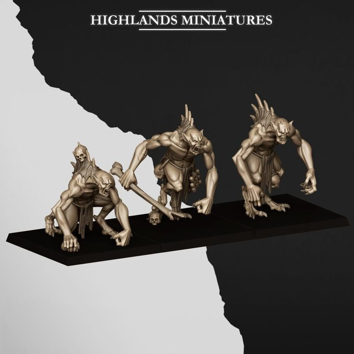 Miniatura Necrófagos Gigantes Condes Vampiro resina 28mm sin pintar - Drakholm