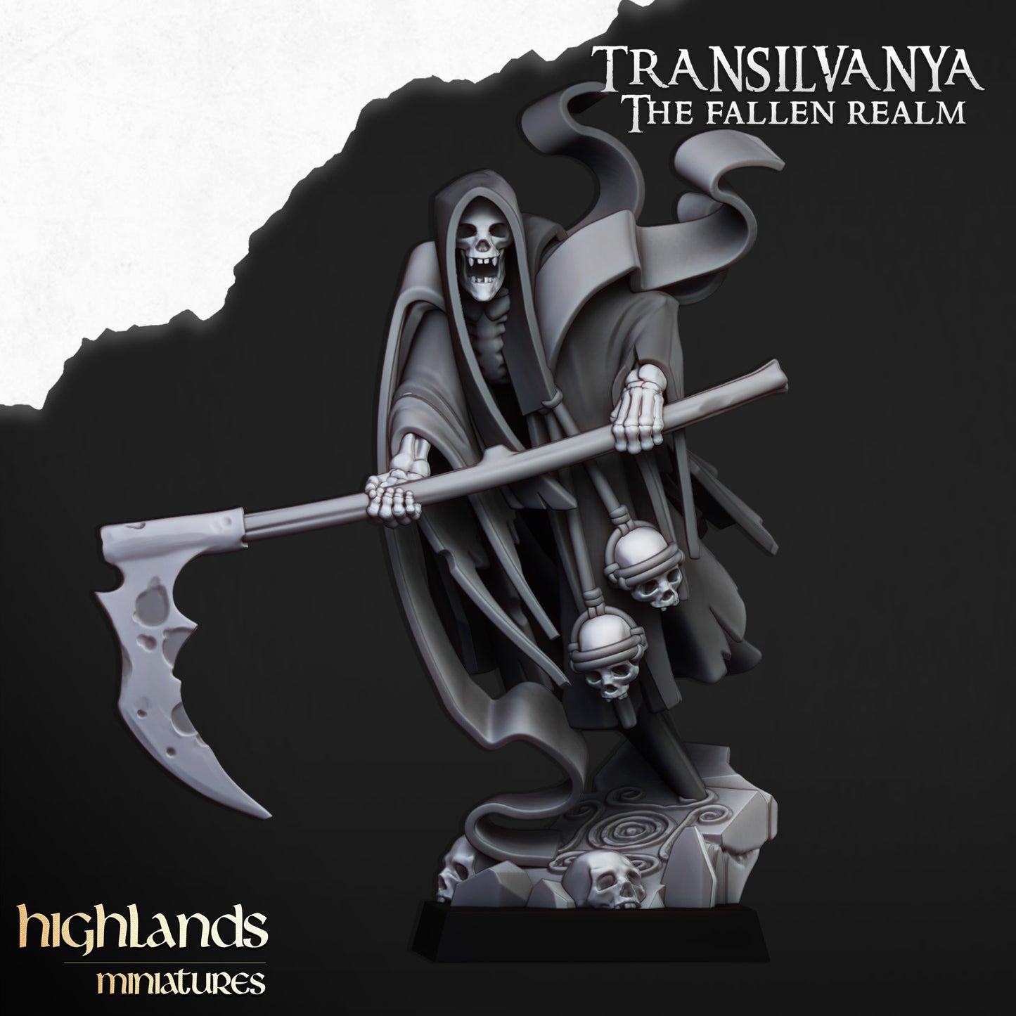 Miniatura Segador Fantasmal Condes Vampiro resina 28mm sin pintar - Drakholm