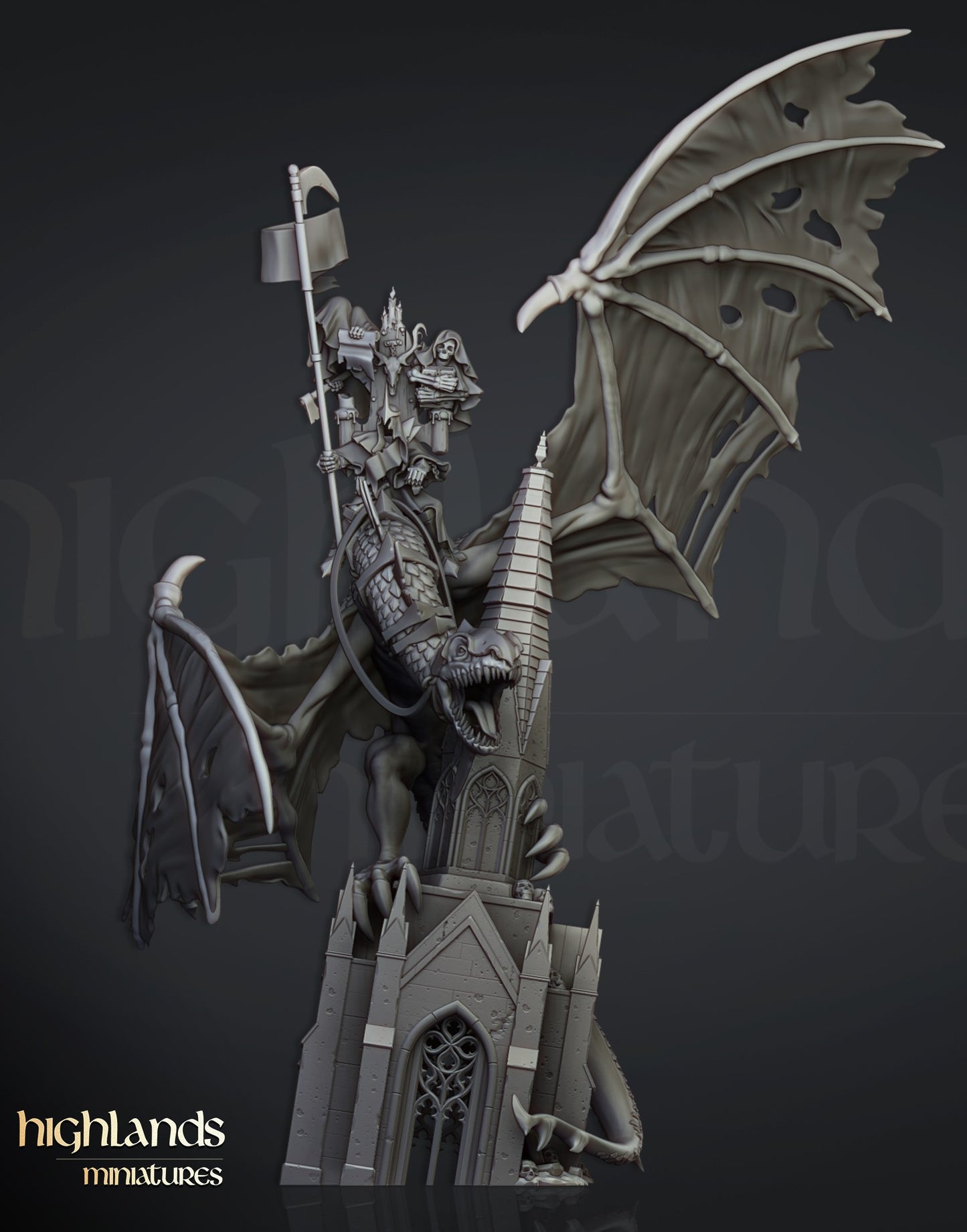 Miniatura Señor Nigromante Condes Vampiro resina 28mm sin pintar - Drakholm