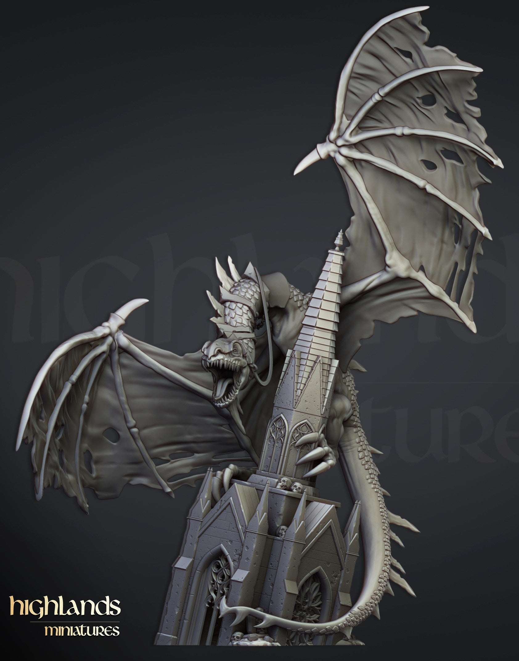 Miniatura Señor Nigromante Condes Vampiro resina 28mm sin pintar - Drakholm