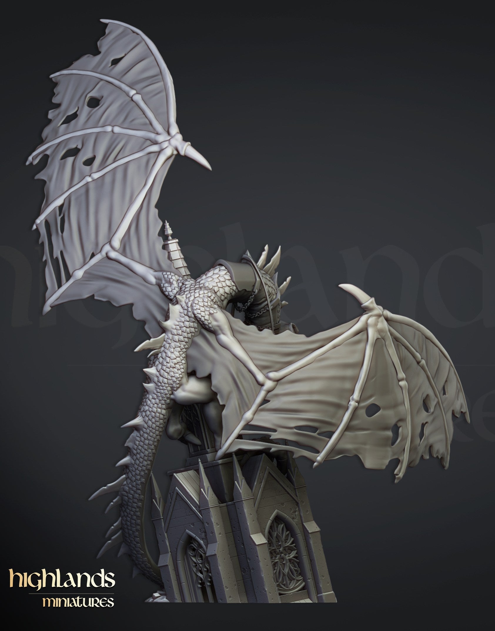 Miniatura Señor Nigromante Condes Vampiro resina 28mm sin pintar - Drakholm