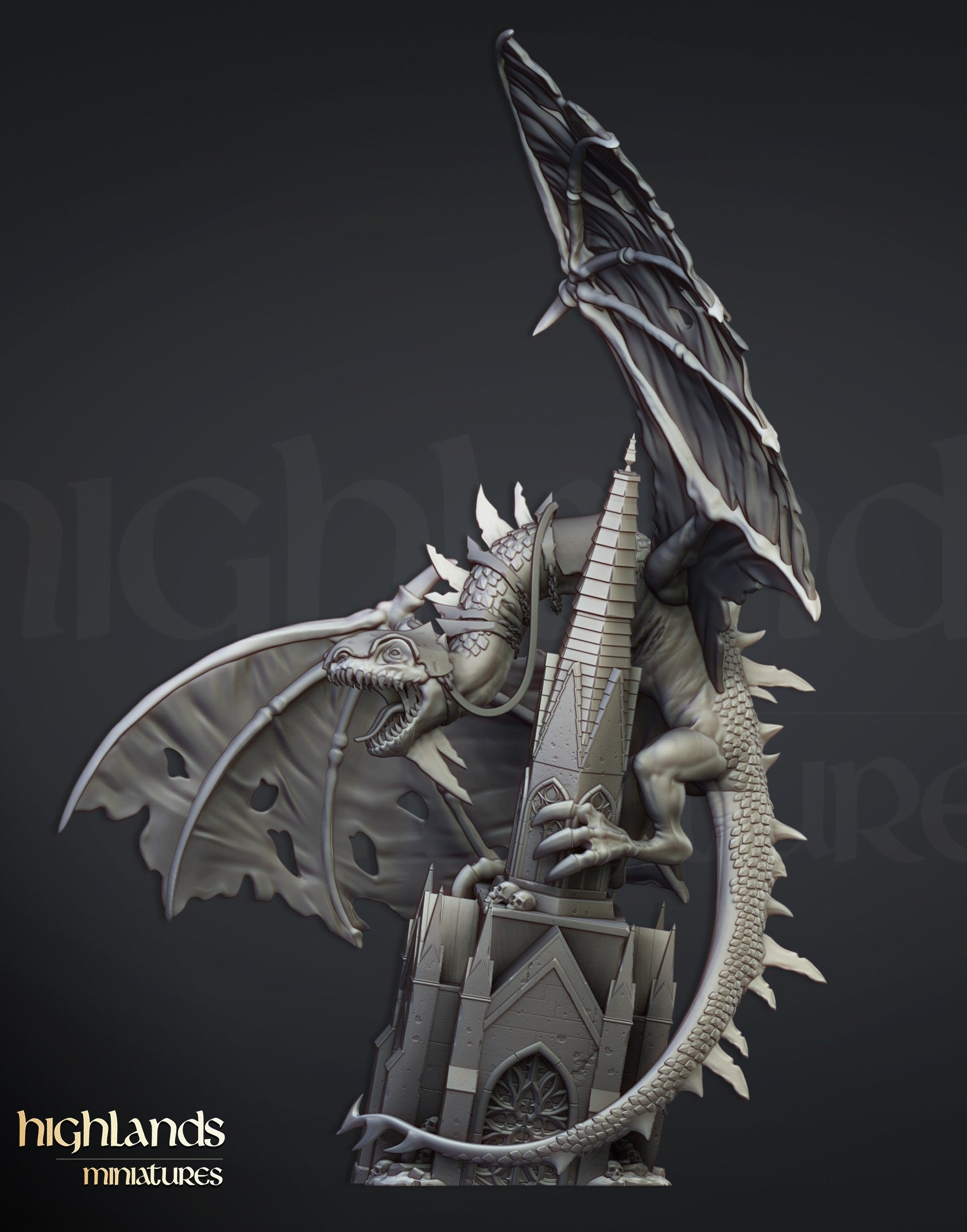 Miniatura Señor Nigromante Condes Vampiro resina 28mm sin pintar - Drakholm