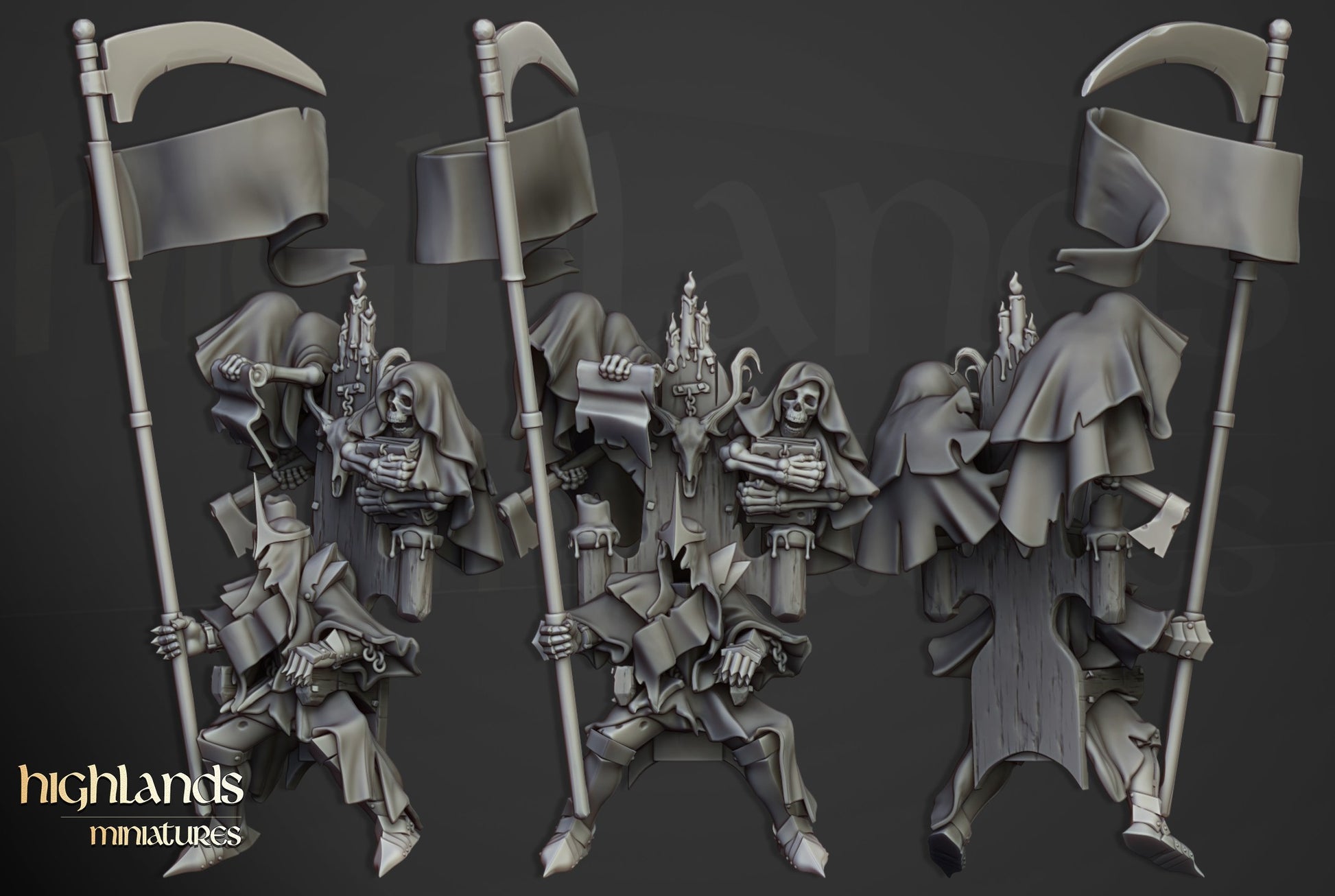 Miniatura Señor Nigromante Condes Vampiro resina 28mm sin pintar - Drakholm