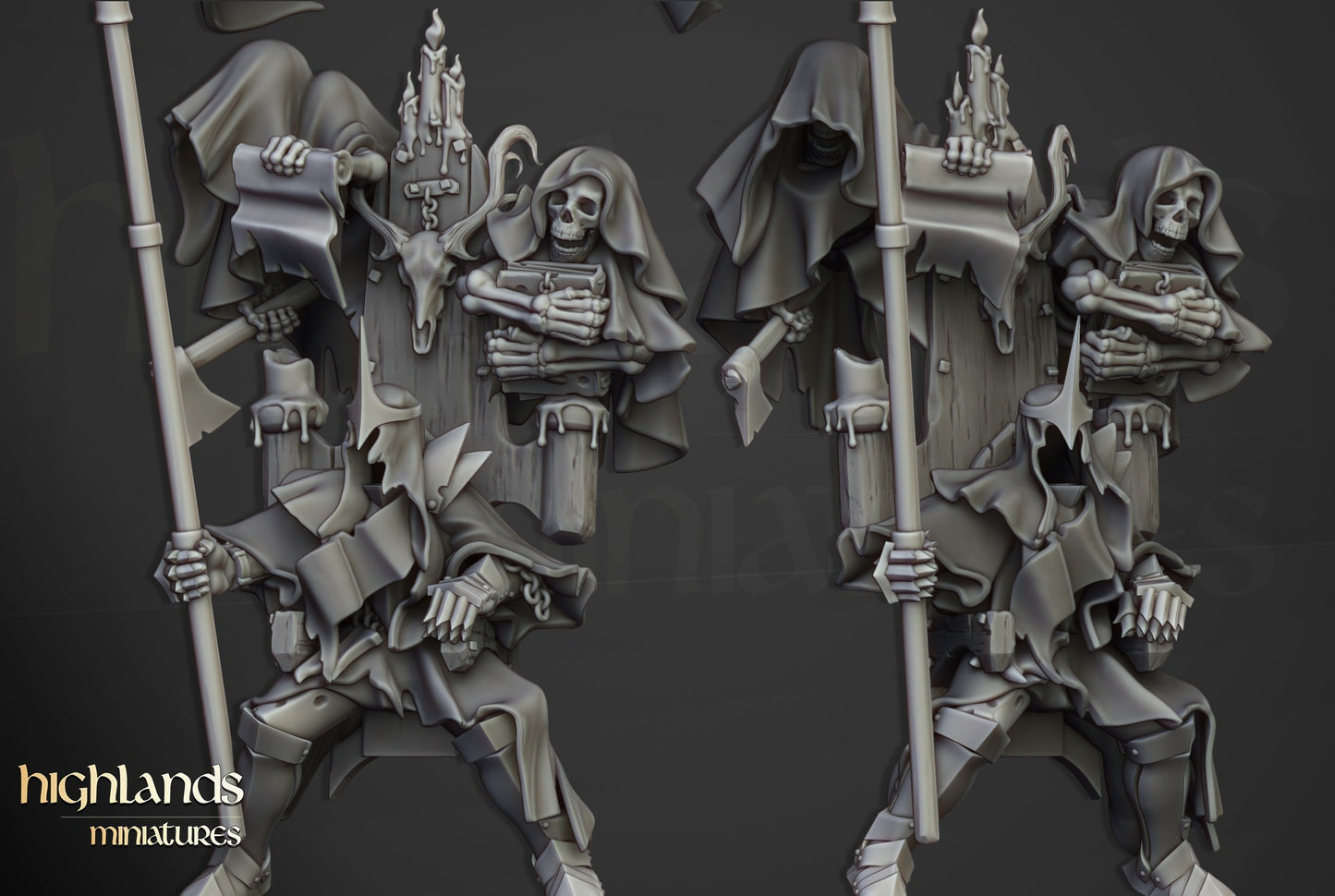 Miniatura Señor Nigromante Condes Vampiro resina 28mm sin pintar - Drakholm