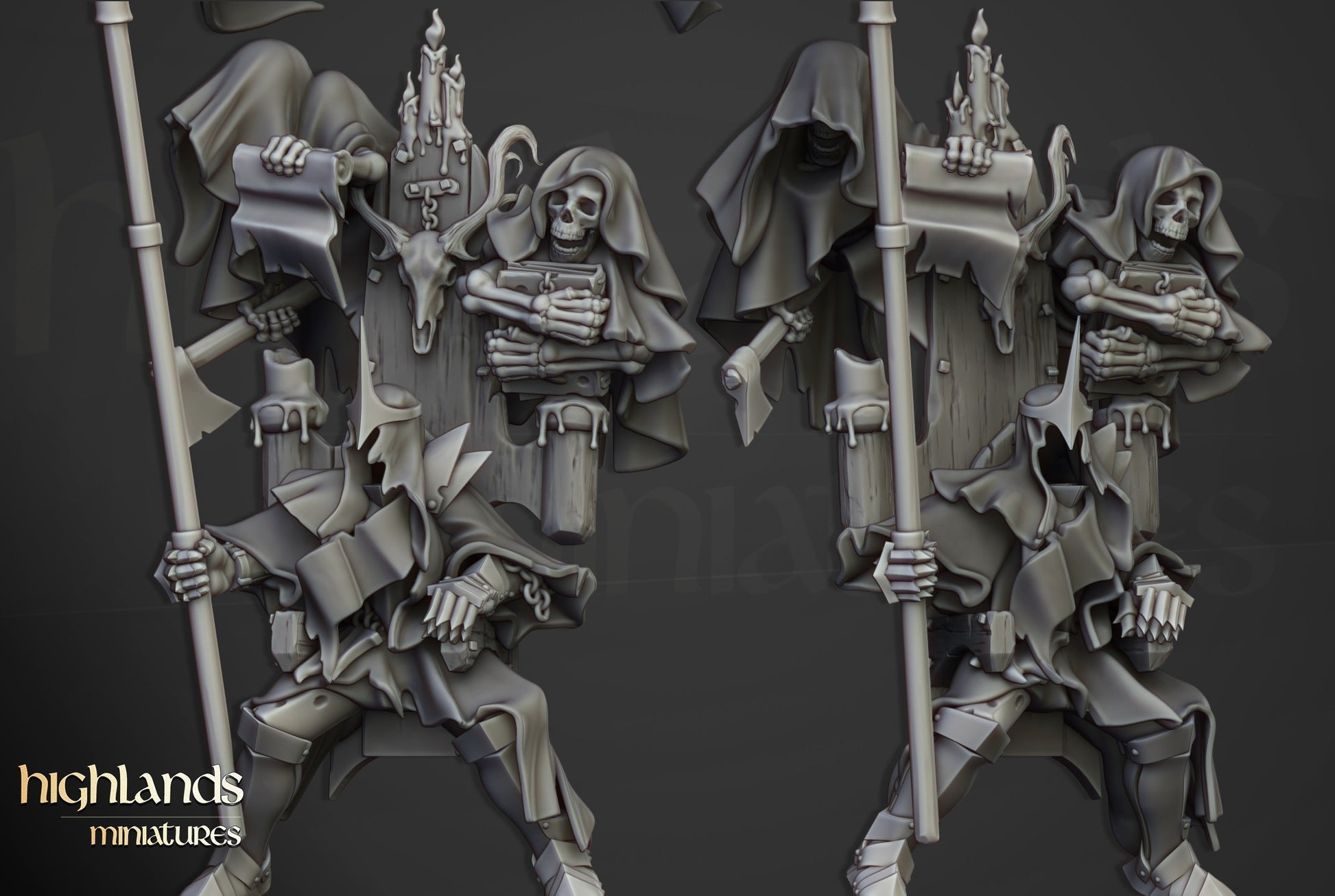 Miniatura Señor Nigromante Condes Vampiro resina 28mm sin pintar - Drakholm