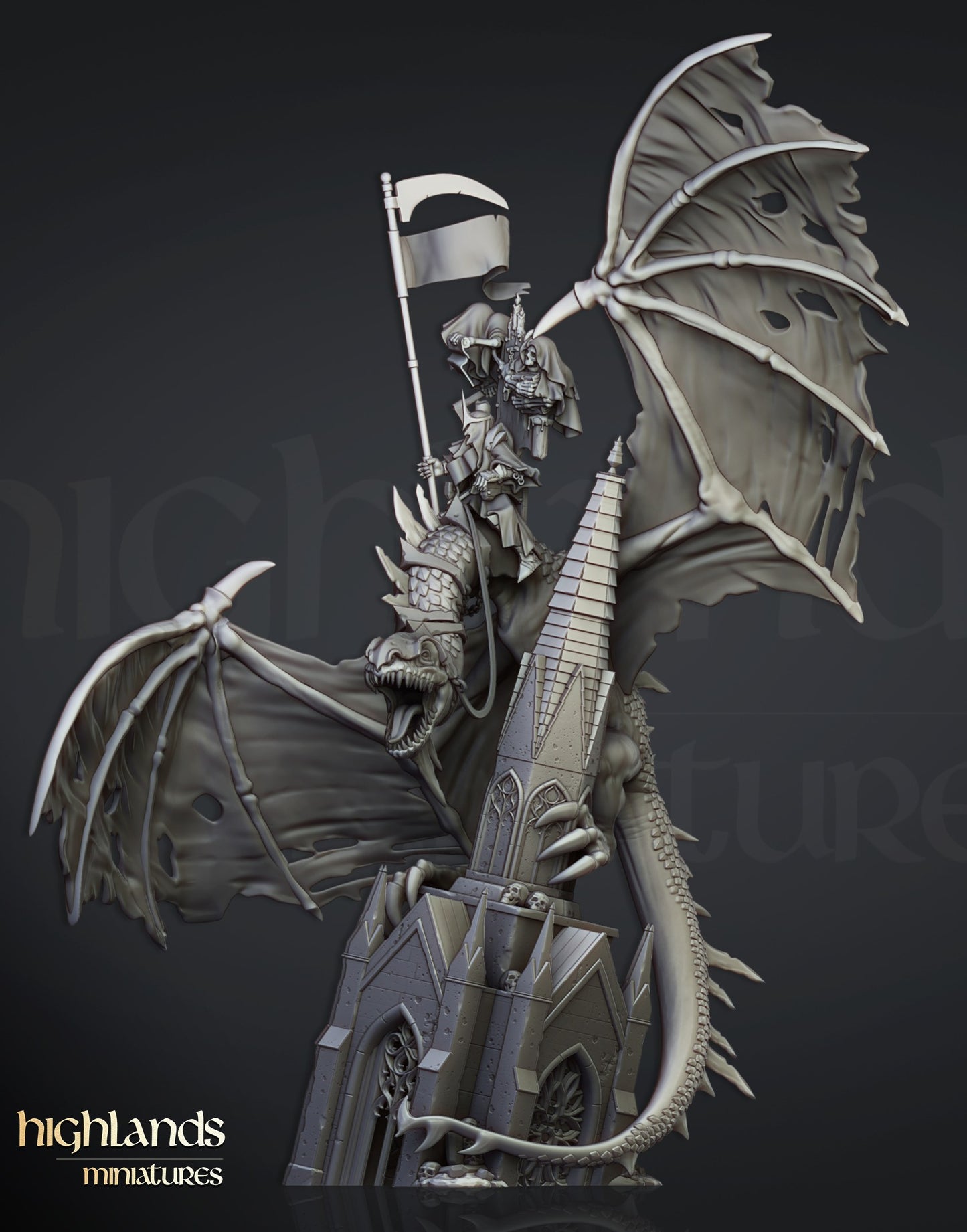 Miniatura Señor Nigromante Condes Vampiro resina 28mm sin pintar - Drakholm