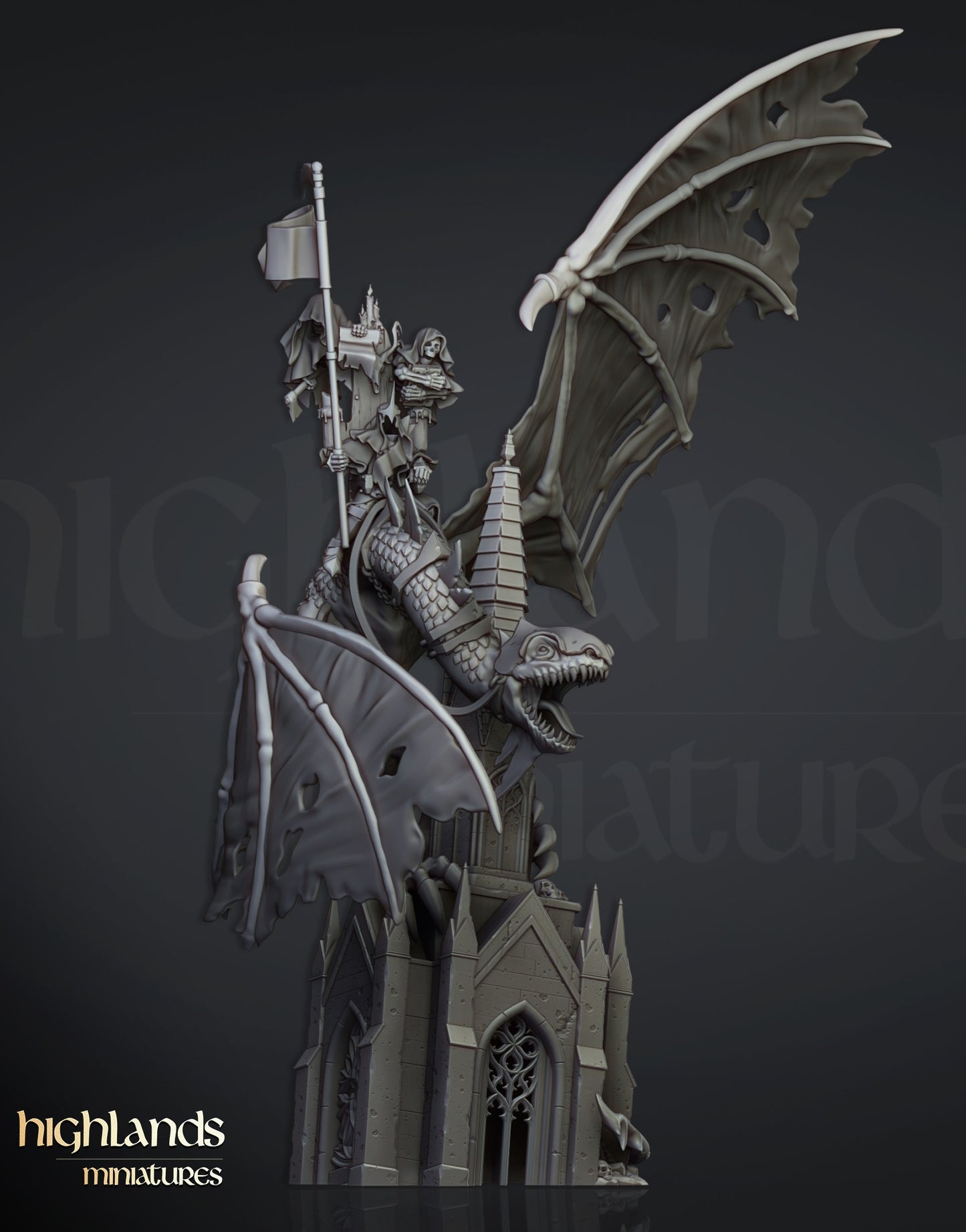 Miniatura Señor Nigromante Condes Vampiro resina 28mm sin pintar - Drakholm