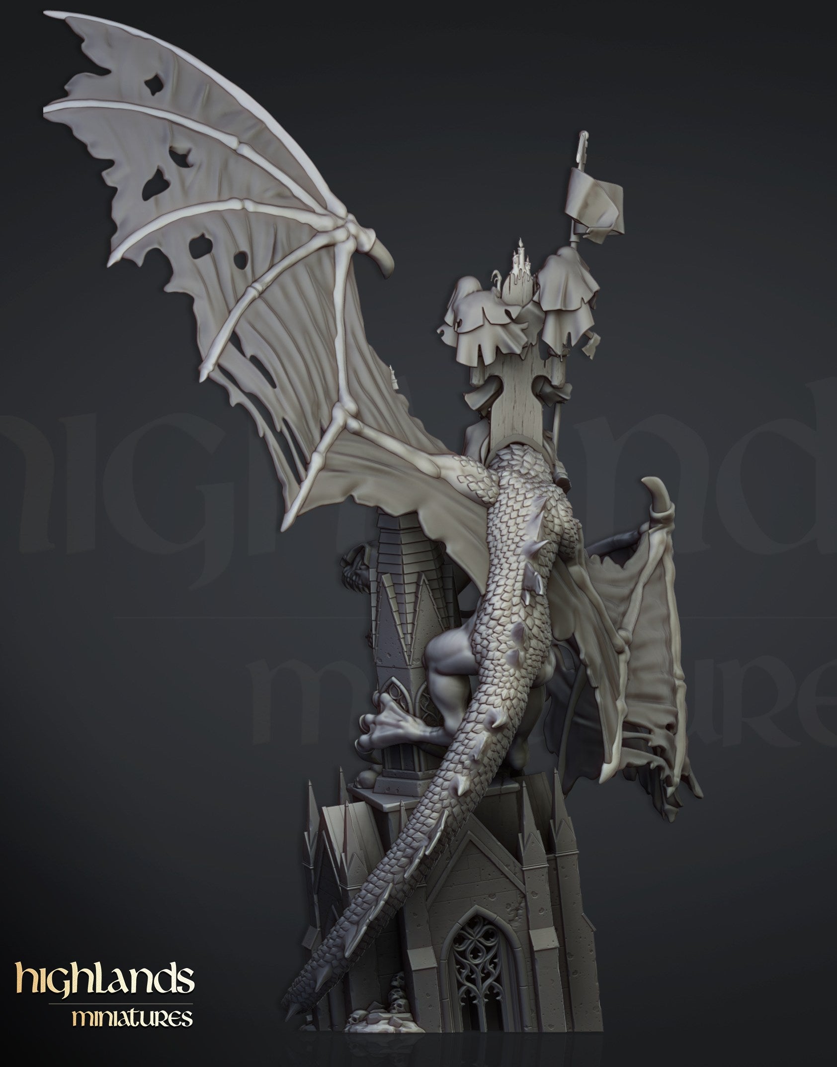 Miniatura Señor Nigromante Condes Vampiro resina 28mm sin pintar - Drakholm