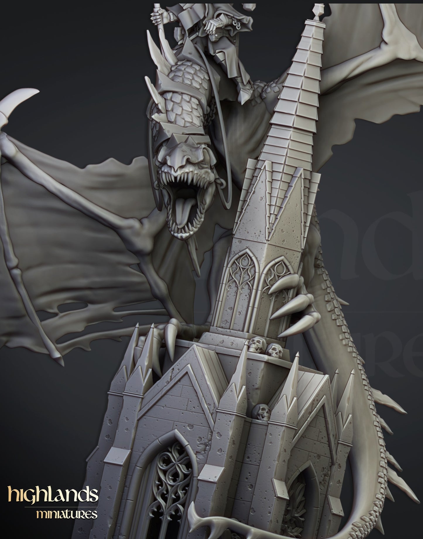 Miniatura Señor Nigromante Condes Vampiro resina 28mm sin pintar - Drakholm