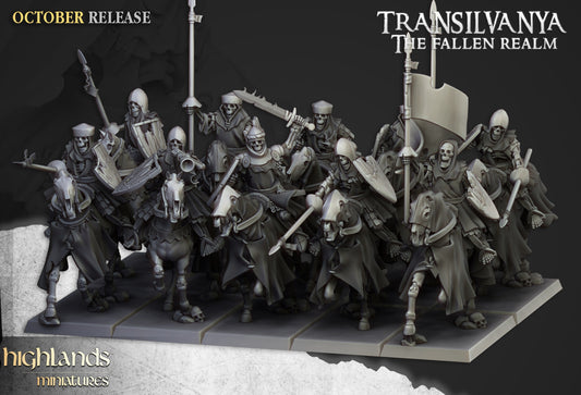 Miniatura Esqueletos Montados Condes Vampiro resina 28mm sin pintar - Drakholm
