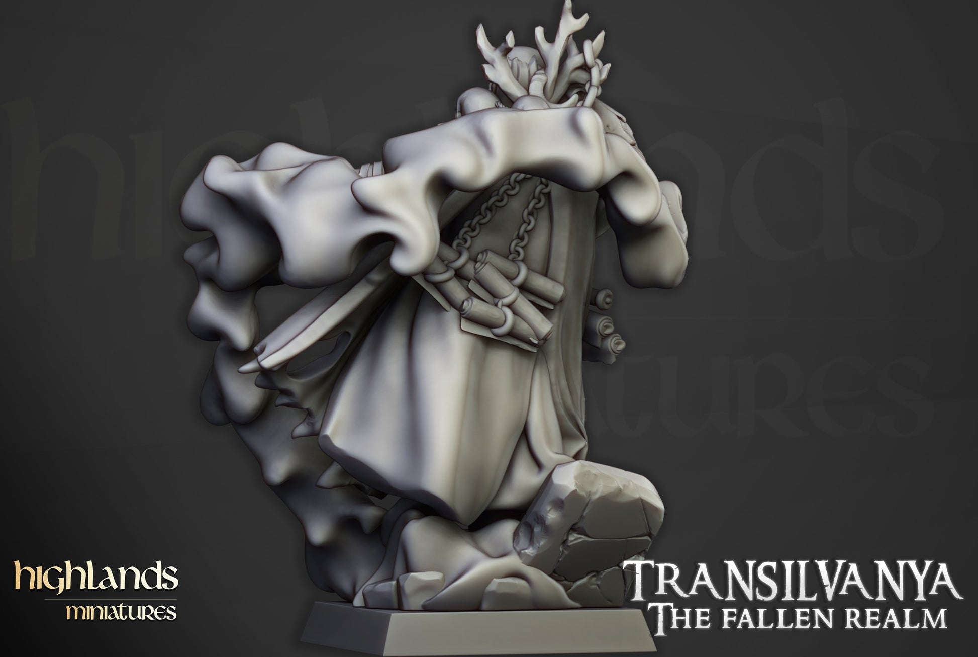 Miniatura Nigromante Condes Vampiro resina 28mm sin pintar - Drakholm