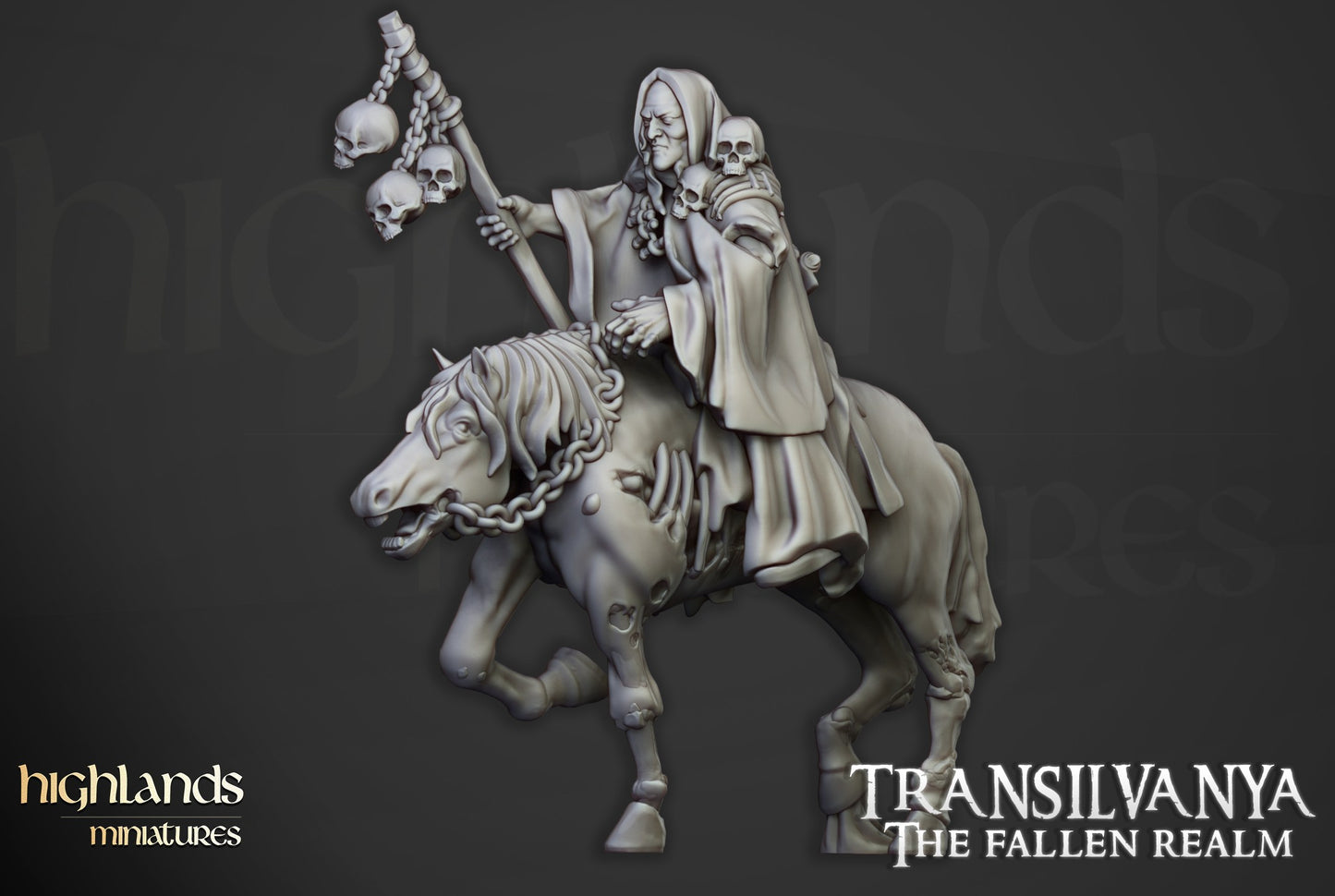 Miniatura Nigromante Condes Vampiro resina 28mm sin pintar - Drakholm