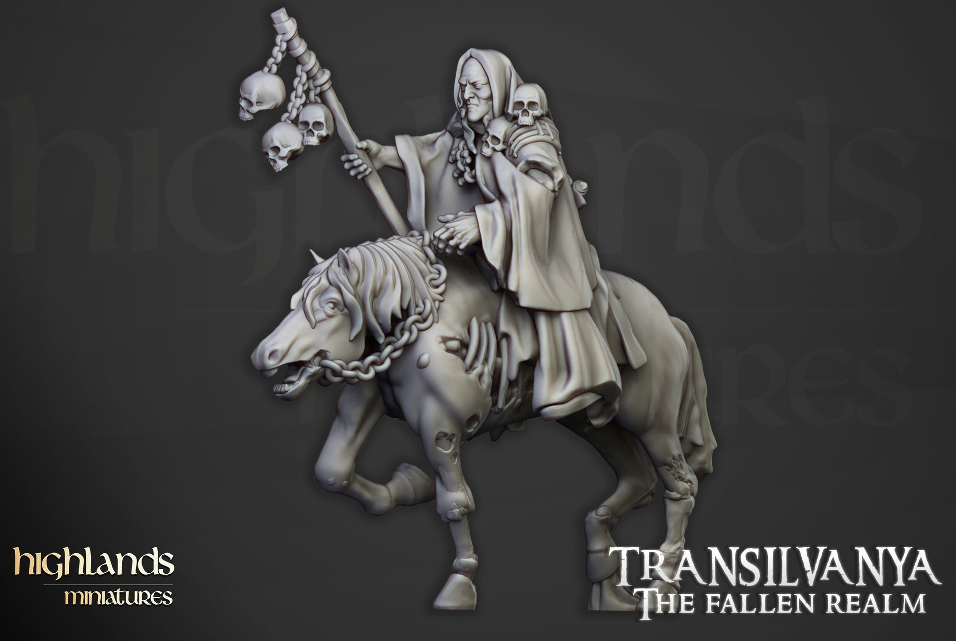 Miniatura Nigromante Condes Vampiro resina 28mm sin pintar - Drakholm