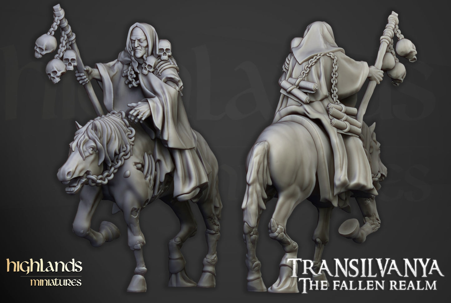 Miniatura Nigromante Condes Vampiro resina 28mm sin pintar - Drakholm