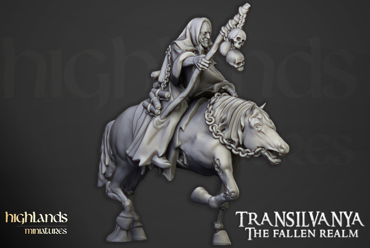 Miniatura Nigromante Condes Vampiro resina 28mm sin pintar - Drakholm