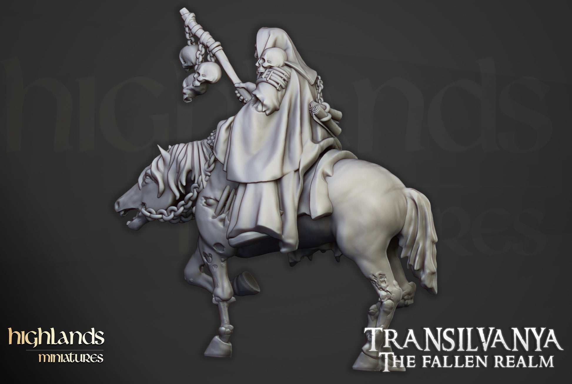 Miniatura Nigromante Condes Vampiro resina 28mm sin pintar - Drakholm