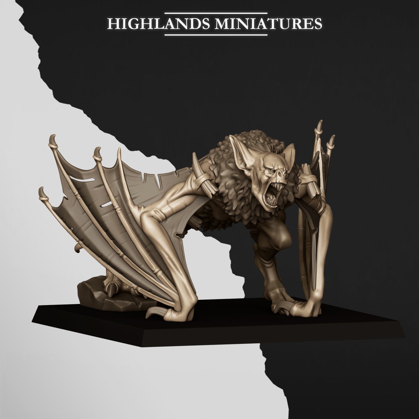 Miniatura Murciélago de Foso Condes Vampiro resina 28mm sin pintar - Drakholm