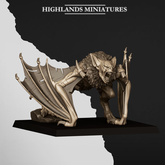 Miniatura Murciélago de Foso Condes Vampiro resina 28mm sin pintar - Drakholm