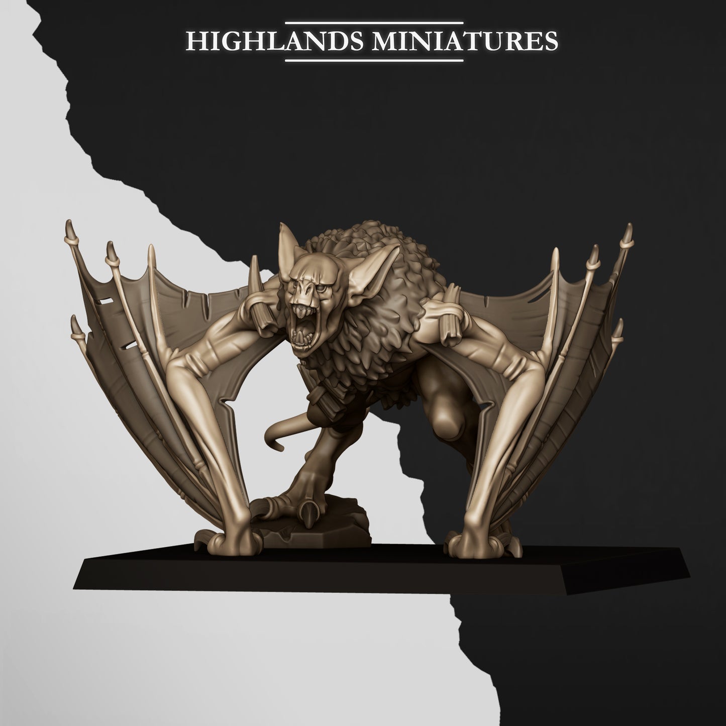 Miniatura Murciélago de Foso Condes Vampiro resina 28mm sin pintar - Drakholm