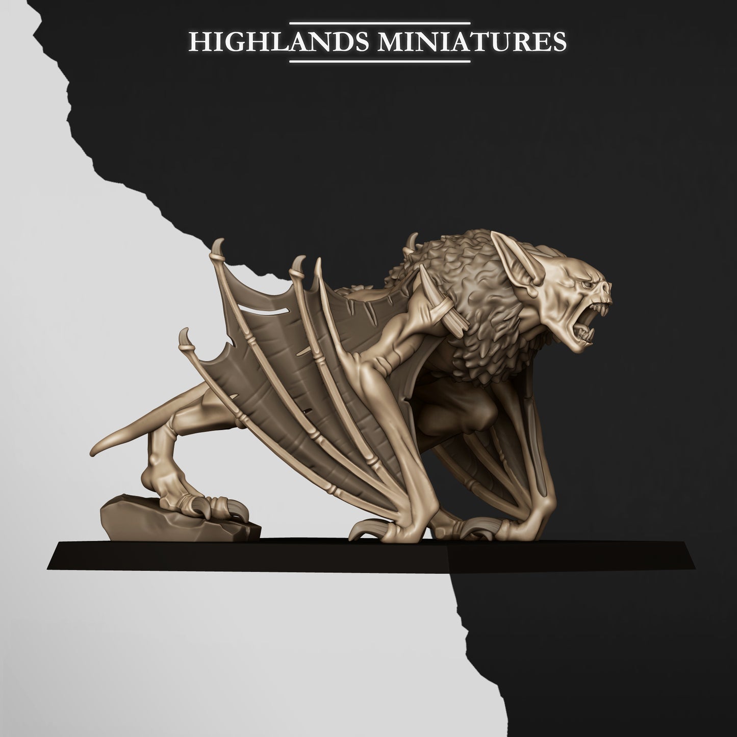 Miniatura Murciélago de Foso Condes Vampiro resina 28mm sin pintar - Drakholm