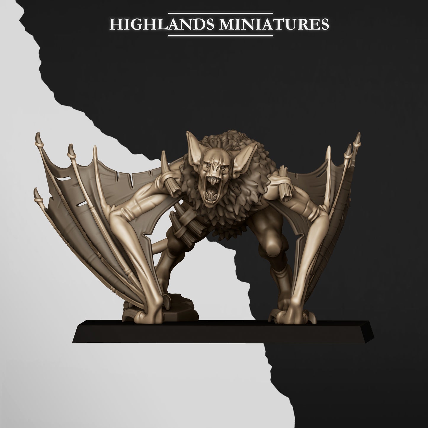 Miniatura Murciélago de Foso Condes Vampiro resina 28mm sin pintar - Drakholm