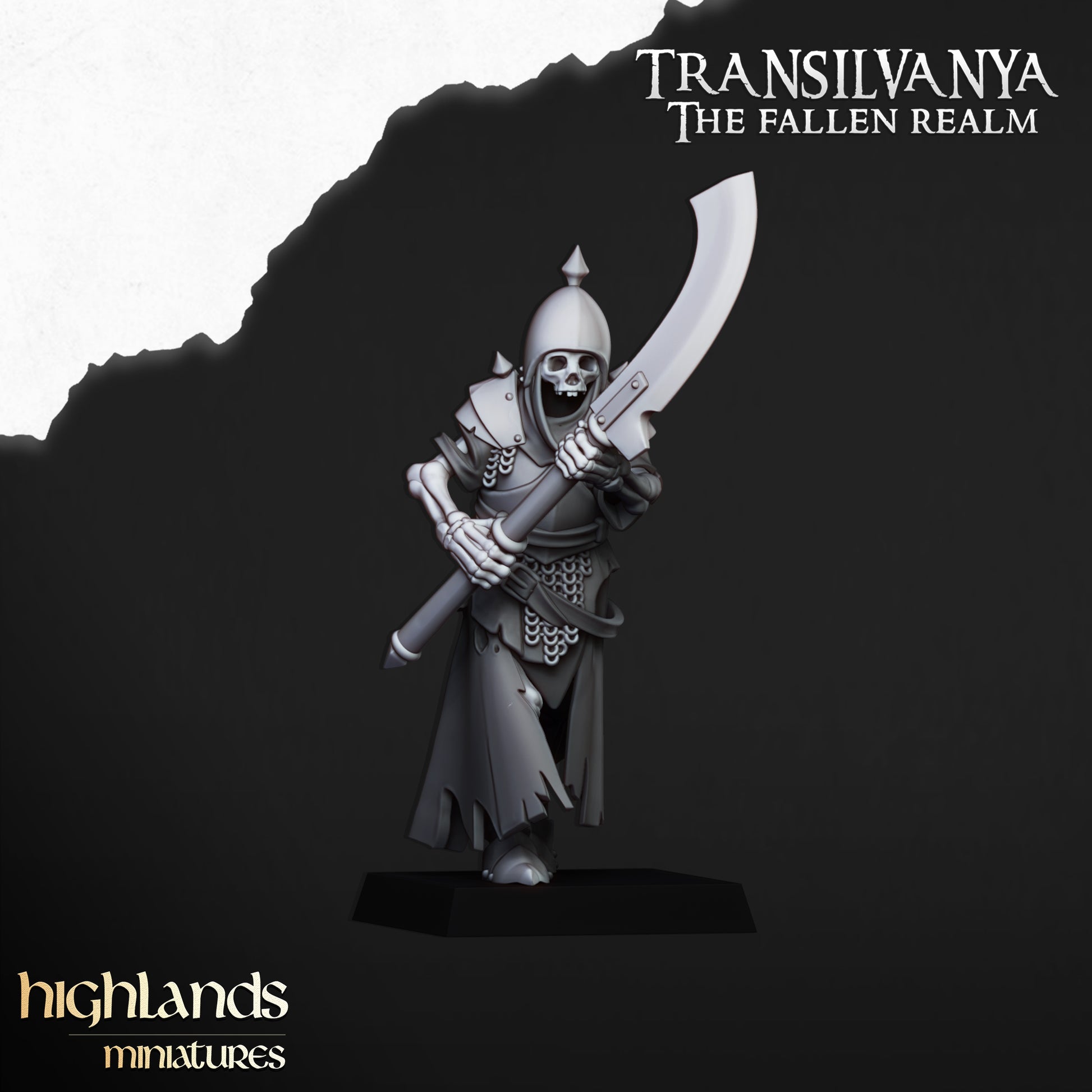 Miniatura Guardia Esquelética Condes Vampiro resina 28mm sin pintar - Drakholm