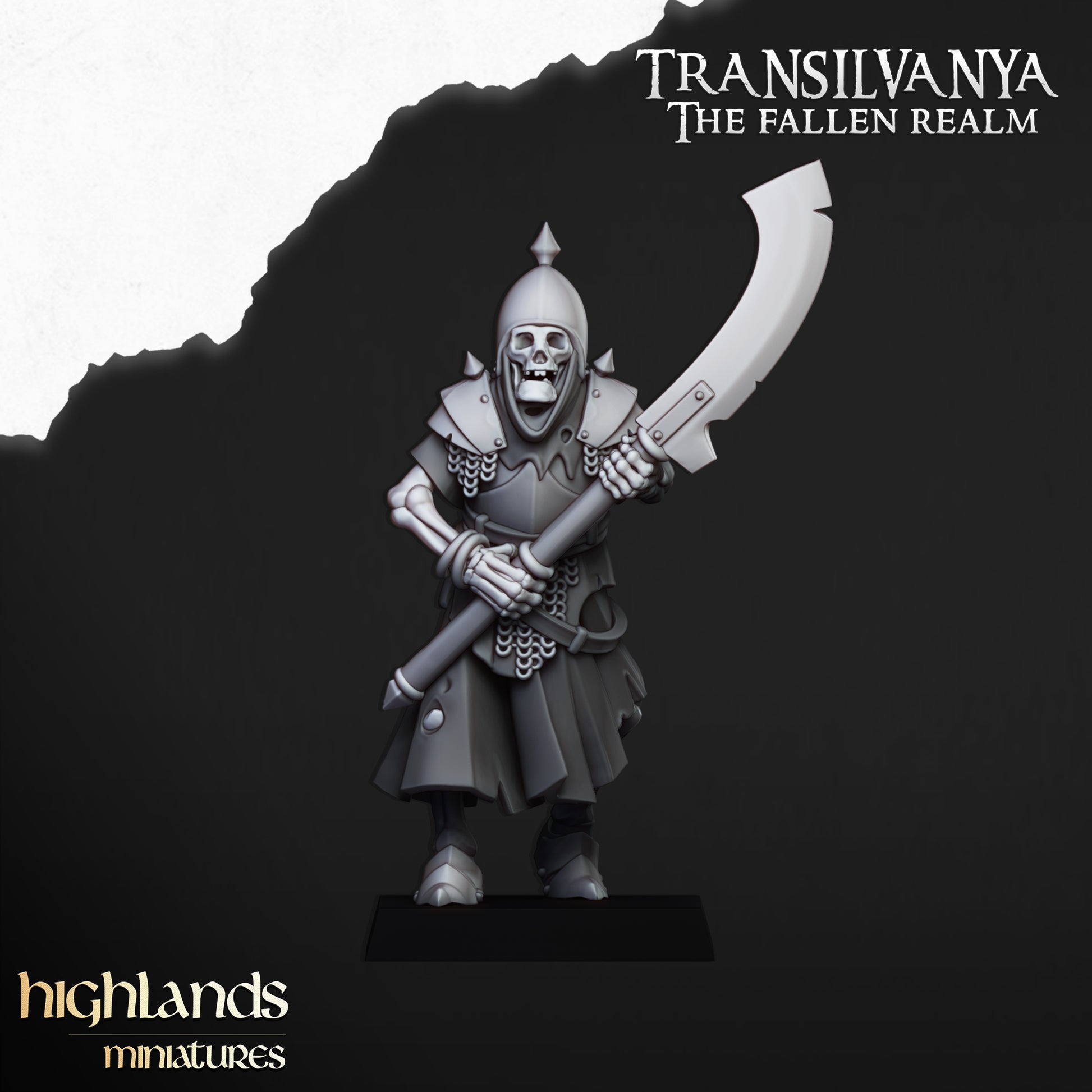 Miniatura Guardia Esquelética Condes Vampiro resina 28mm sin pintar - Drakholm