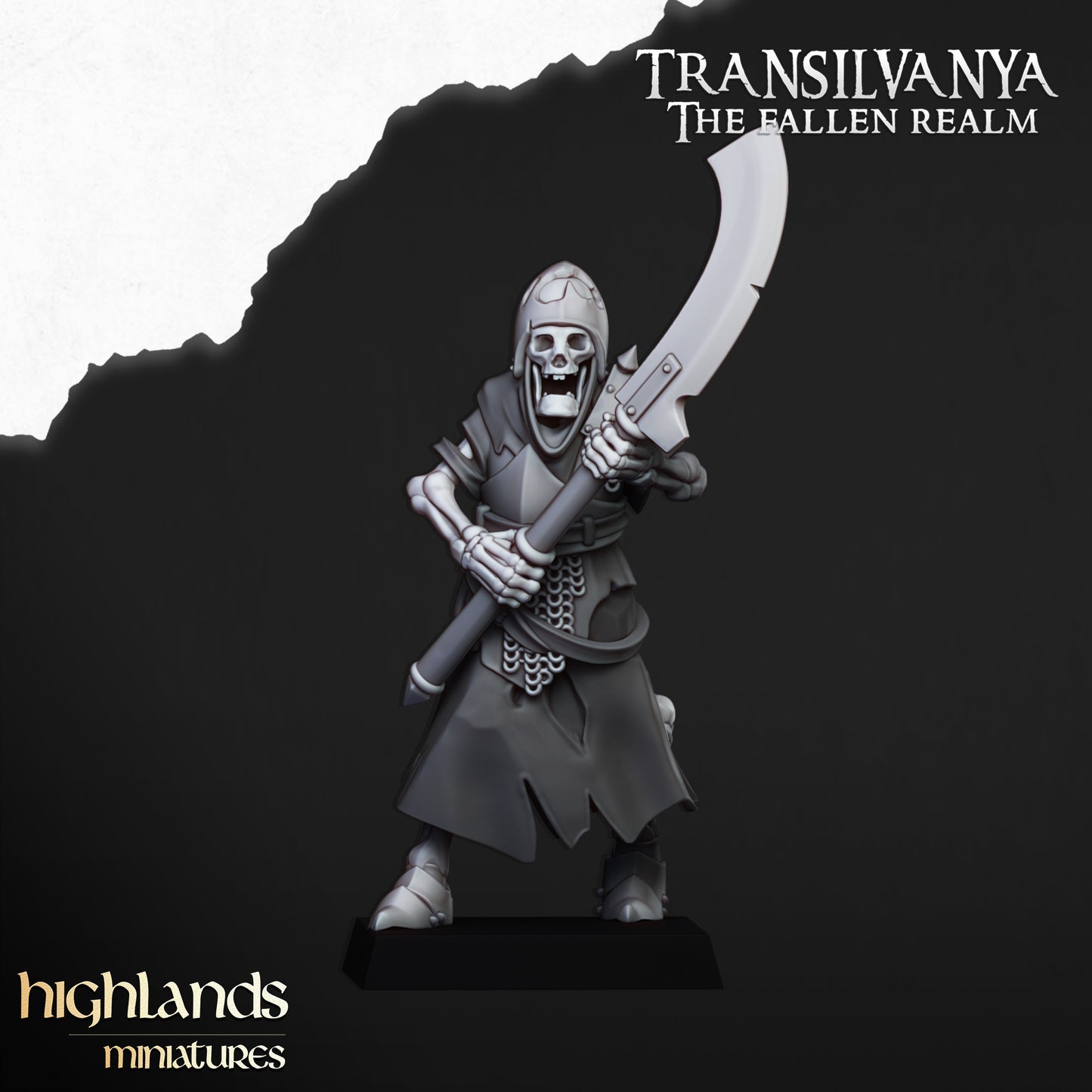 Miniatura Guardia Esquelética Condes Vampiro resina 28mm sin pintar - Drakholm