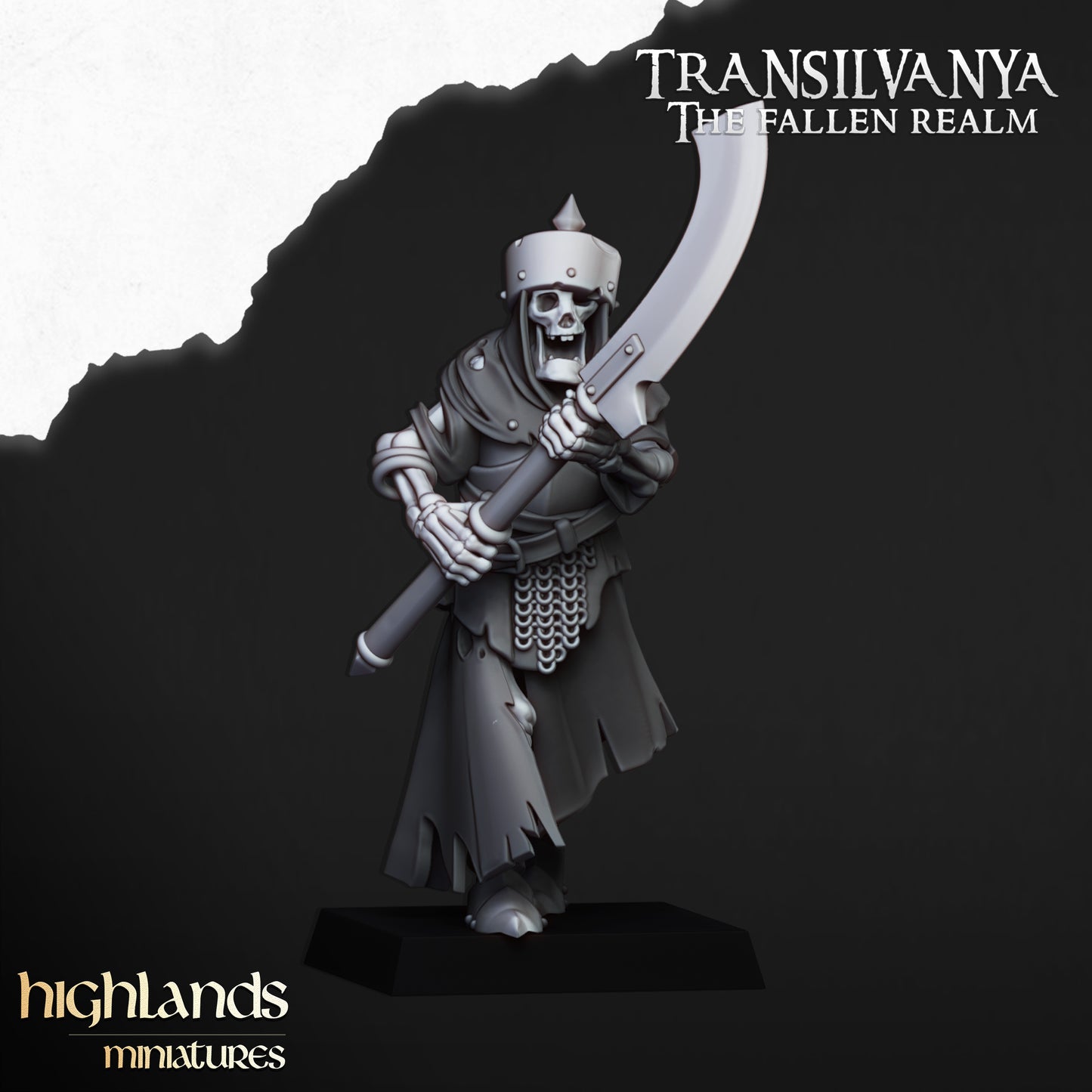 Miniatura Guardia Esquelética Condes Vampiro resina 28mm sin pintar - Drakholm
