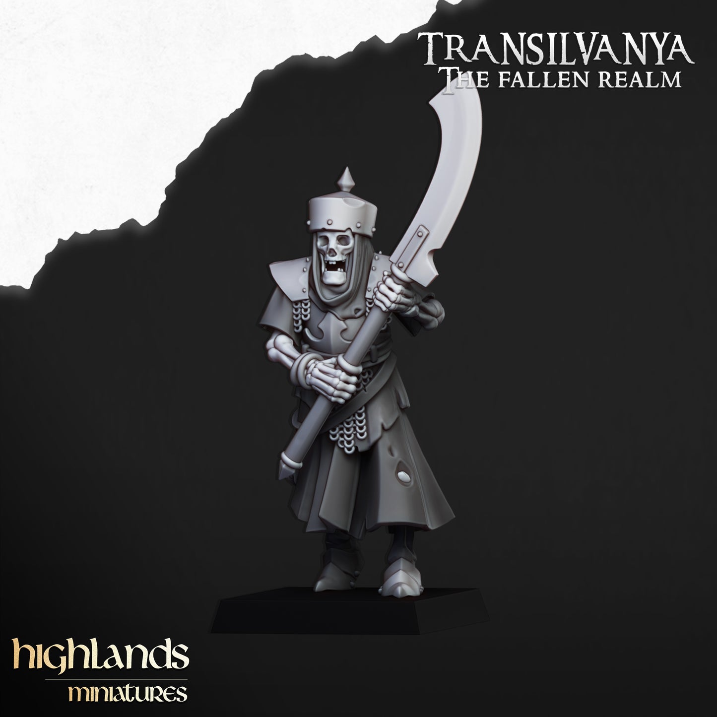 Miniatura Guardia Esquelética Condes Vampiro resina 28mm sin pintar - Drakholm