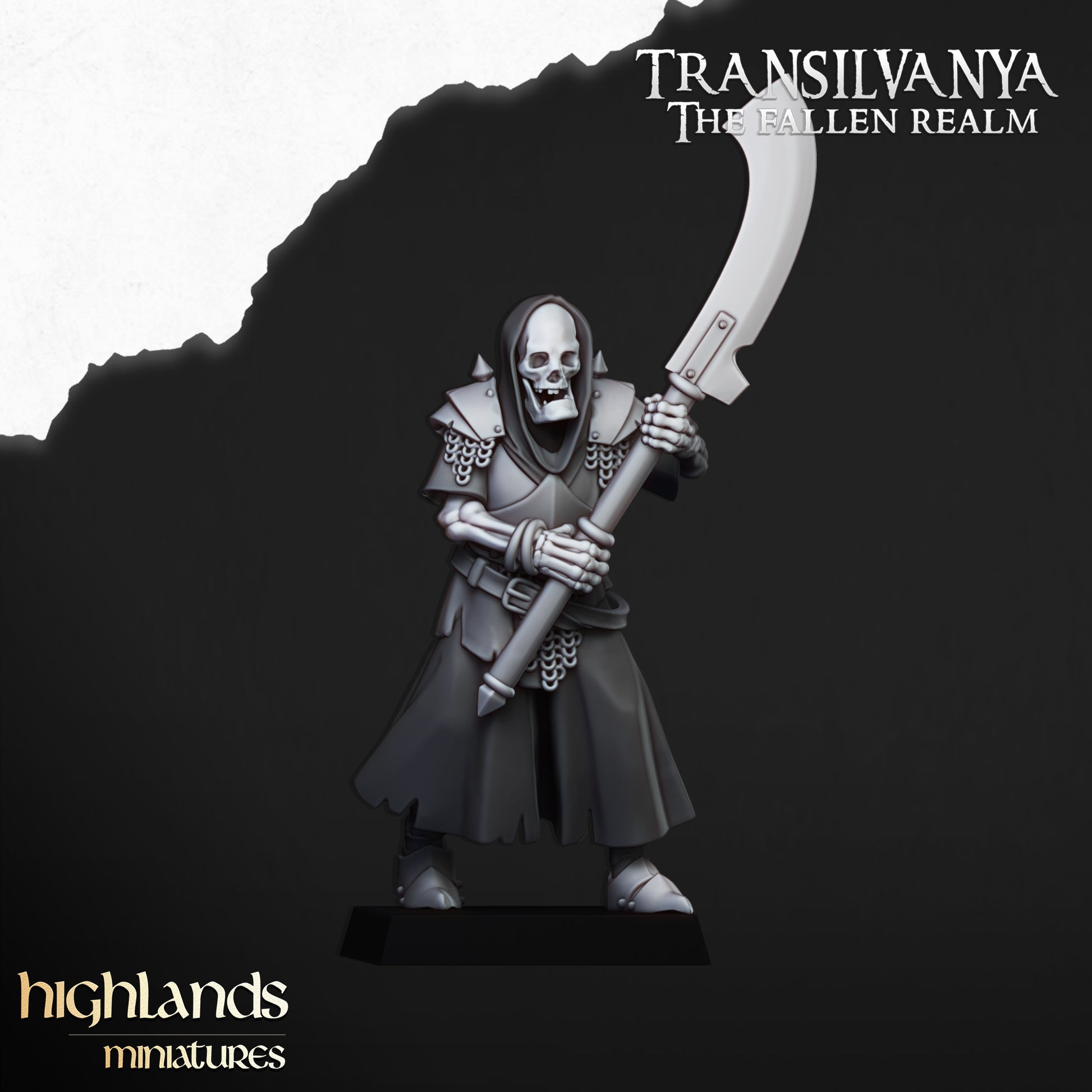 Miniatura Guardia Esquelética Condes Vampiro resina 28mm sin pintar - Drakholm