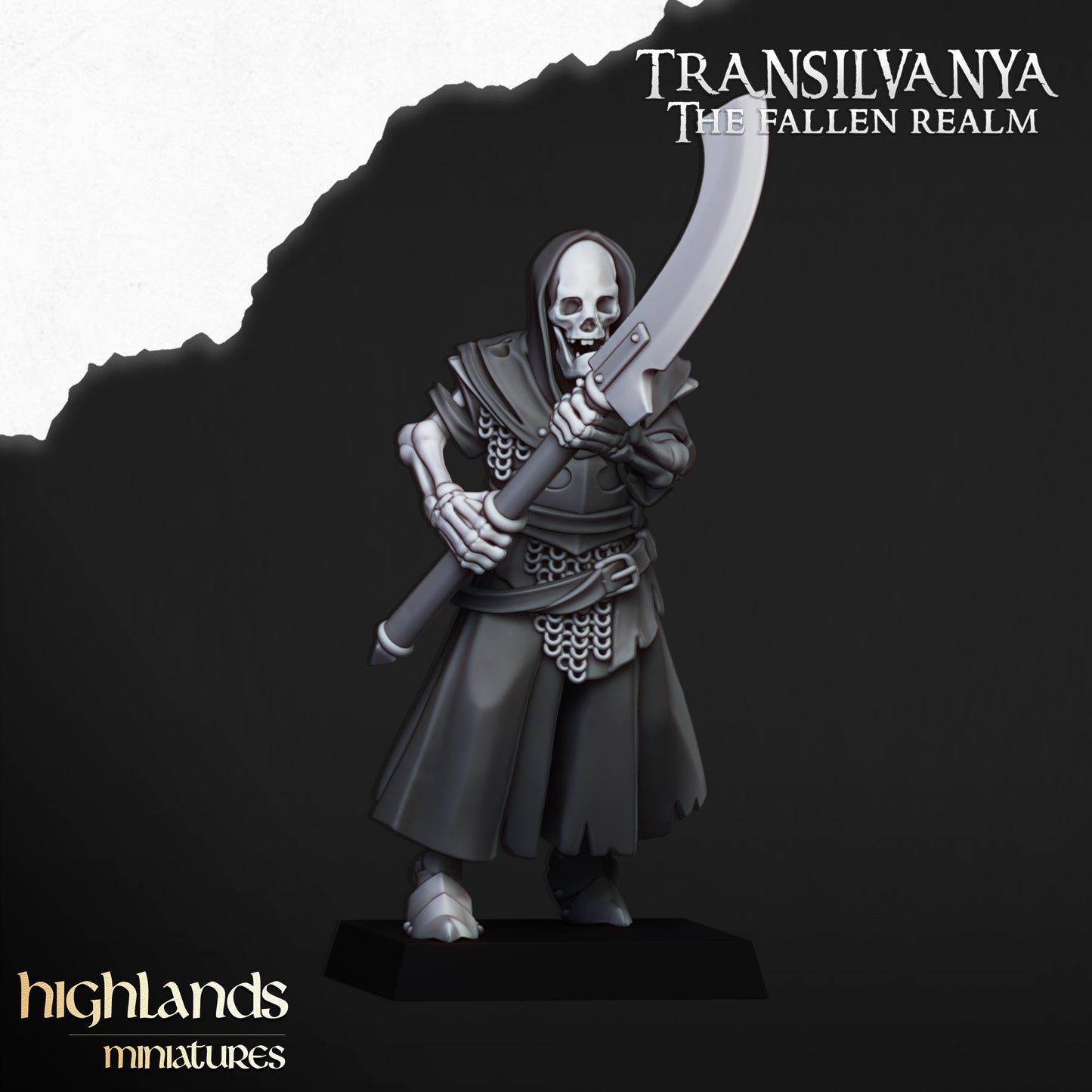 Miniatura Guardia Esquelética Condes Vampiro resina 28mm sin pintar - Drakholm