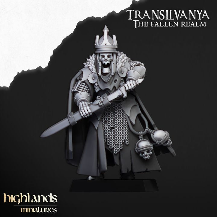 Miniatura Señor Esquelético Condes Vampiro resina 28mm sin pintar - Drakholm