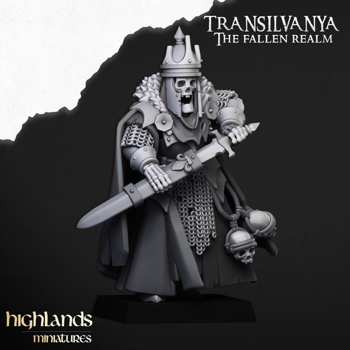 Miniatura Señor Esquelético Condes Vampiro resina 28mm sin pintar - Drakholm
