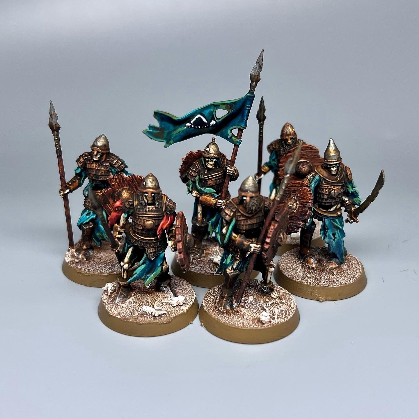 Miniatura Guardia Boyardo Esquelética Condes Vampiro resina 28mm sin pintar - Drakholm