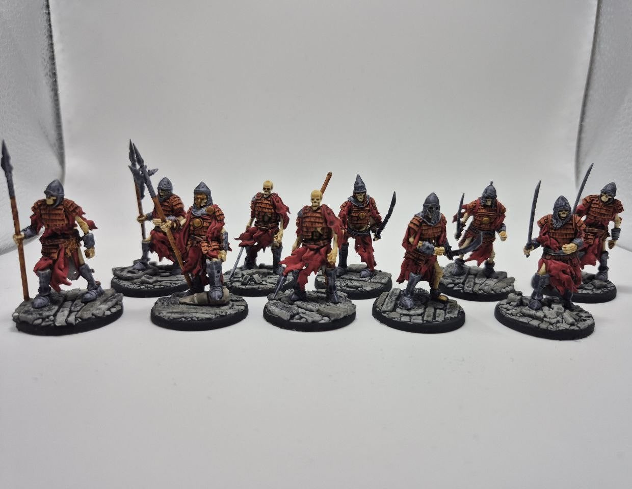 Miniatura Guardia Boyardo Esquelética Condes Vampiro resina 28mm sin pintar - Drakholm