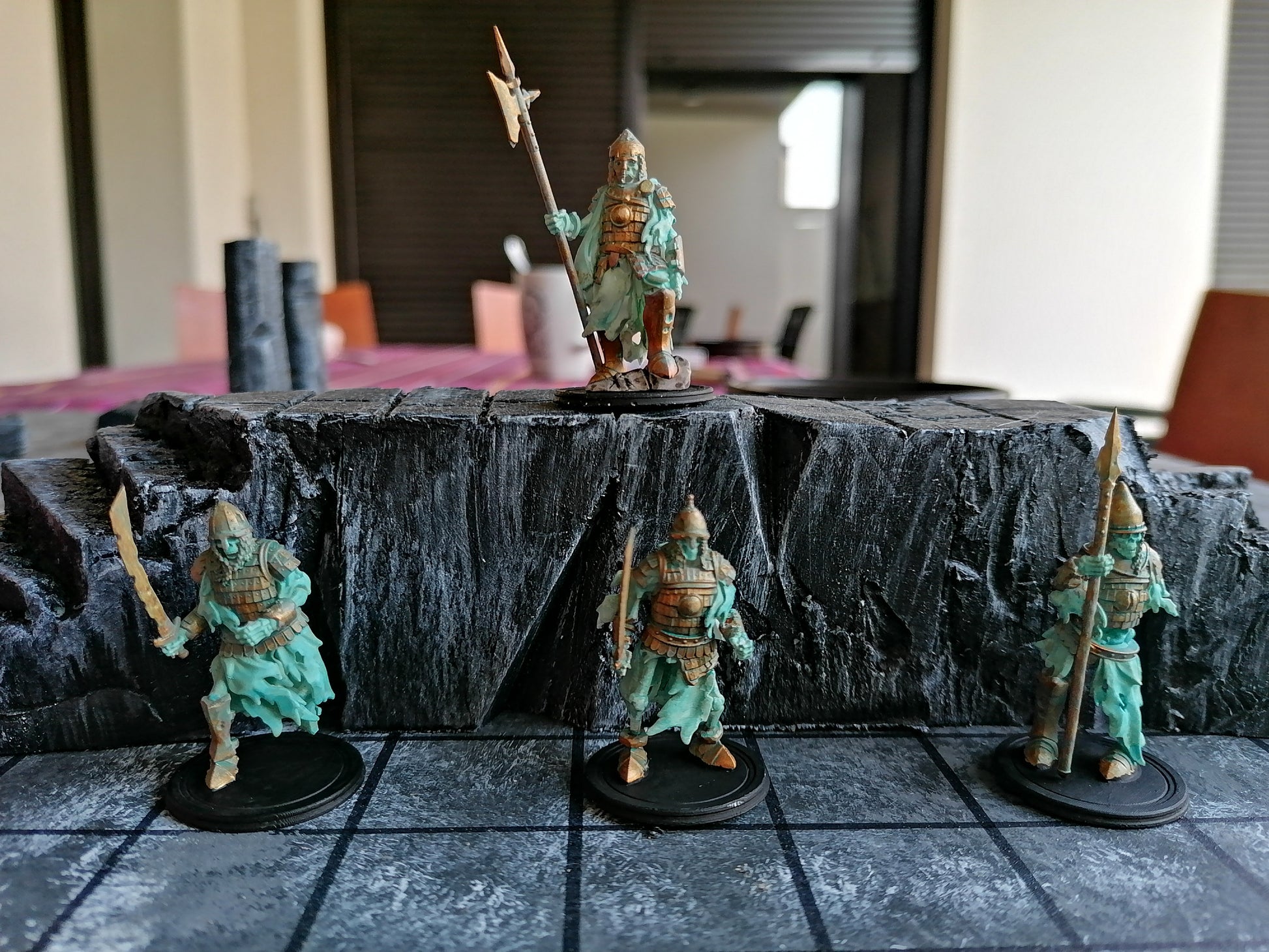 Miniatura Guardia Boyardo Esquelética Condes Vampiro resina 28mm sin pintar - Drakholm