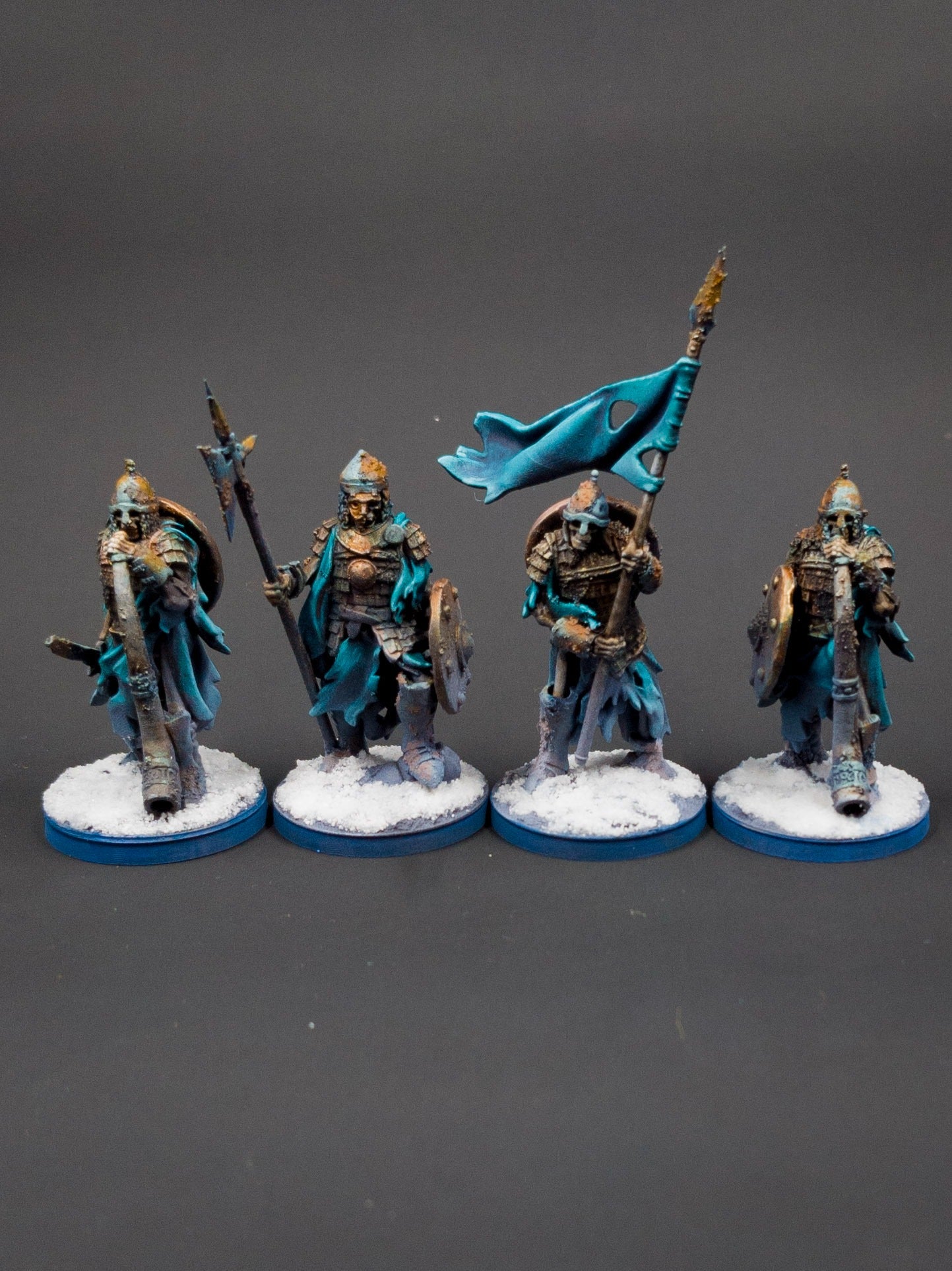 Miniatura Guardia Boyardo Esquelética Condes Vampiro resina 28mm sin pintar - Drakholm