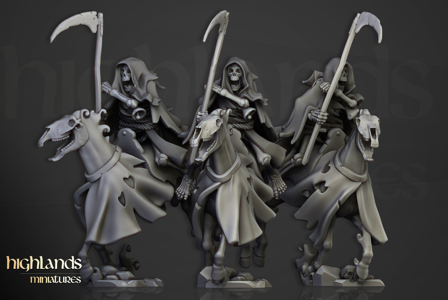 Miniatura Caballería Espectral Condes Vampiro resina 28mm sin pintar - Drakholm