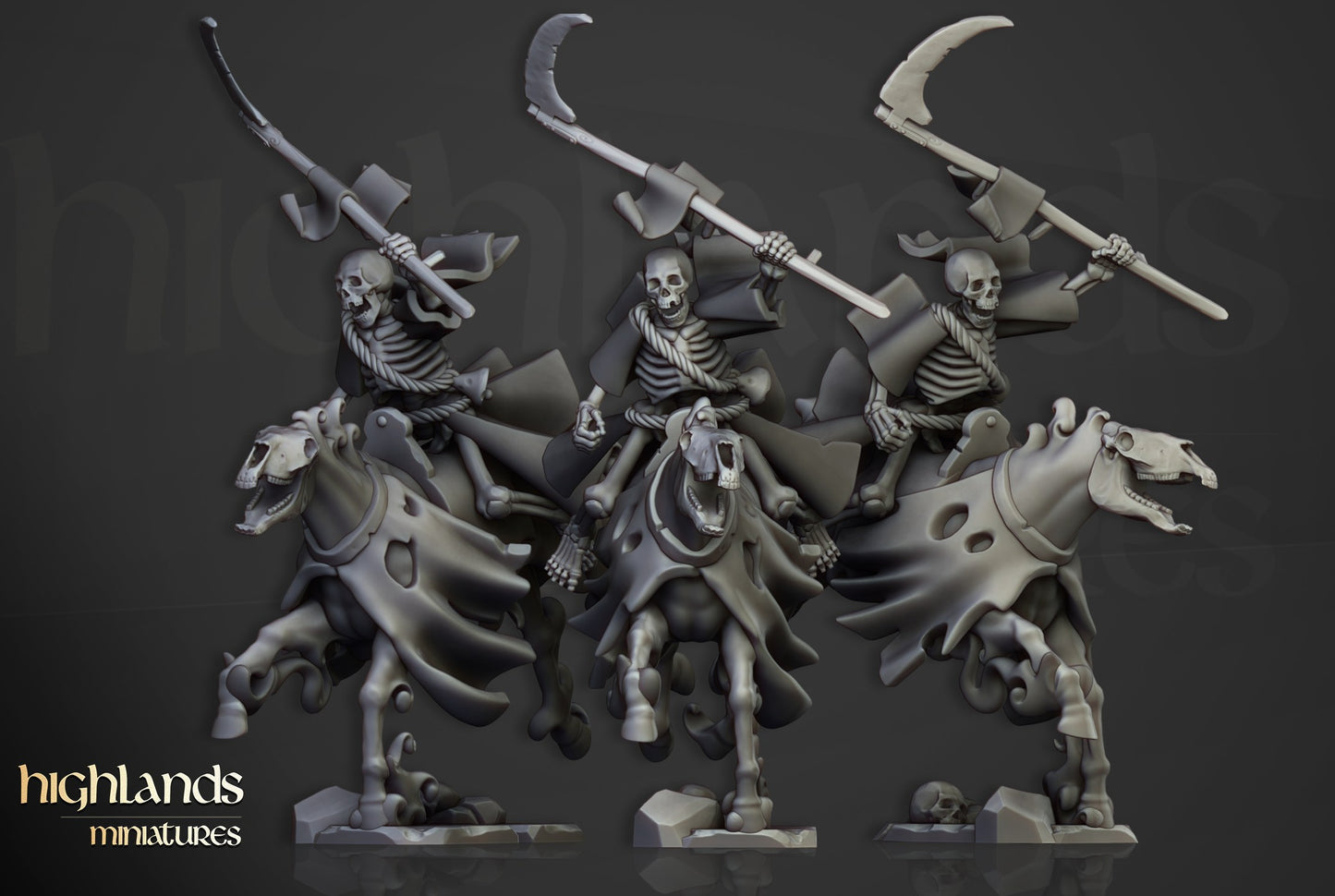 Miniatura Caballería Espectral Condes Vampiro resina 28mm sin pintar - Drakholm