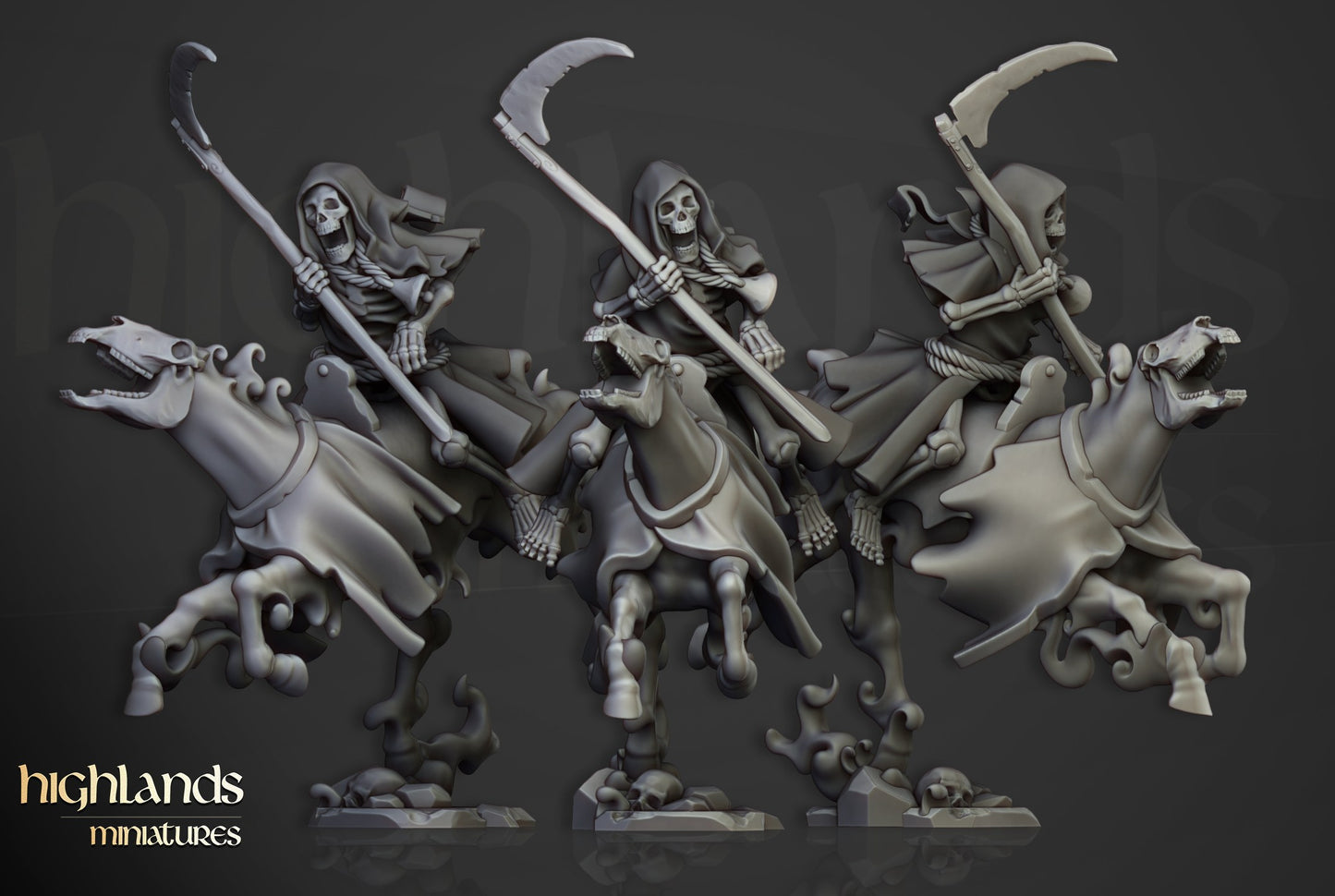 Miniatura Caballería Espectral Condes Vampiro resina 28mm sin pintar - Drakholm