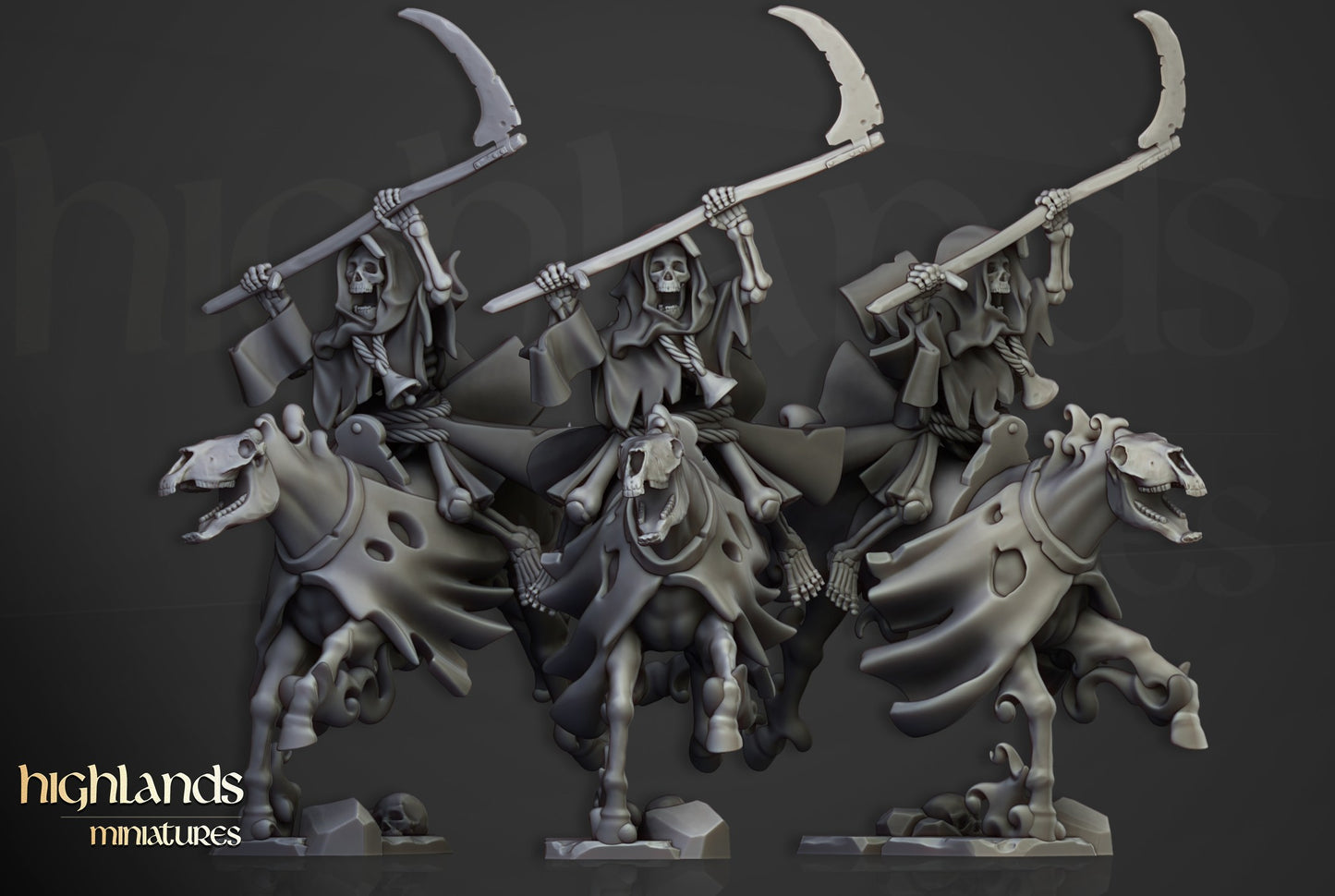 Miniatura Caballería Espectral Condes Vampiro resina 28mm sin pintar - Drakholm