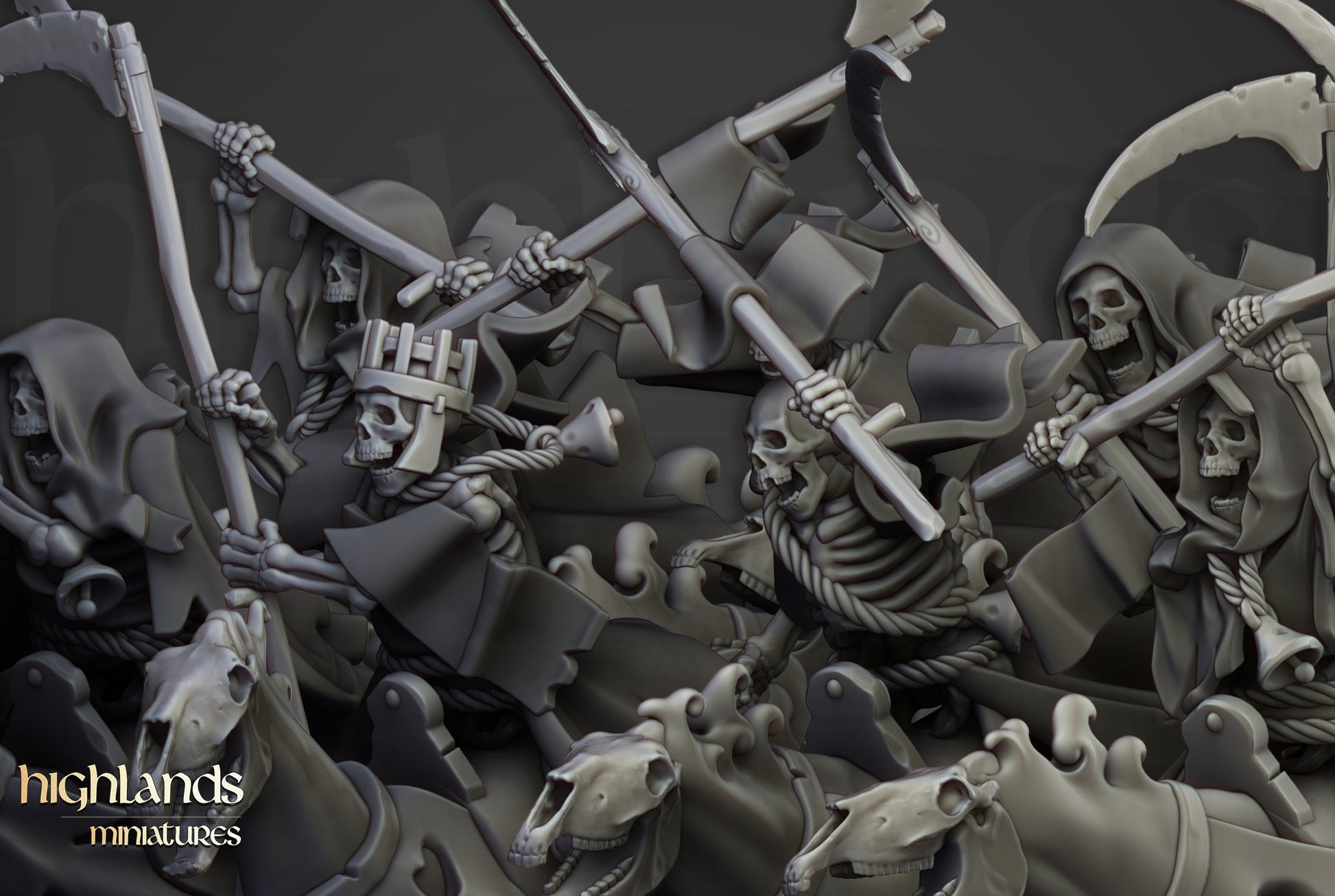 Miniatura Caballería Espectral Condes Vampiro resina 28mm sin pintar - Drakholm