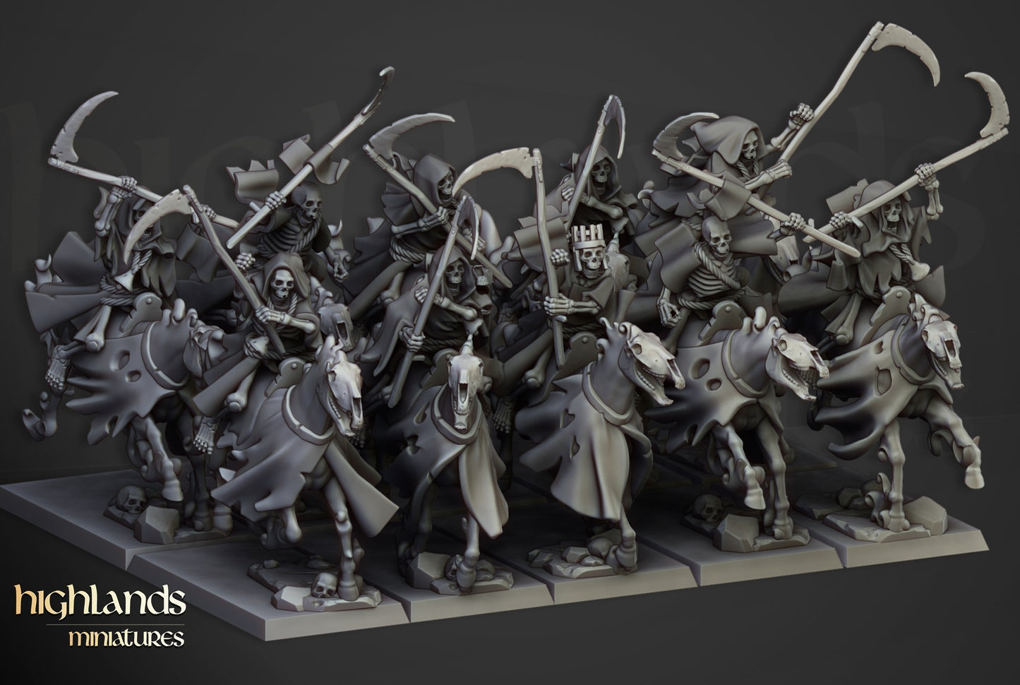Miniatura Caballería Espectral Condes Vampiro resina 28mm sin pintar - Drakholm