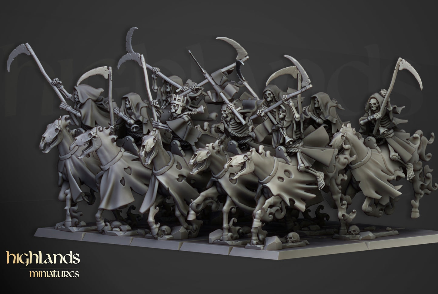 Miniatura Caballería Espectral Condes Vampiro resina 28mm sin pintar - Drakholm