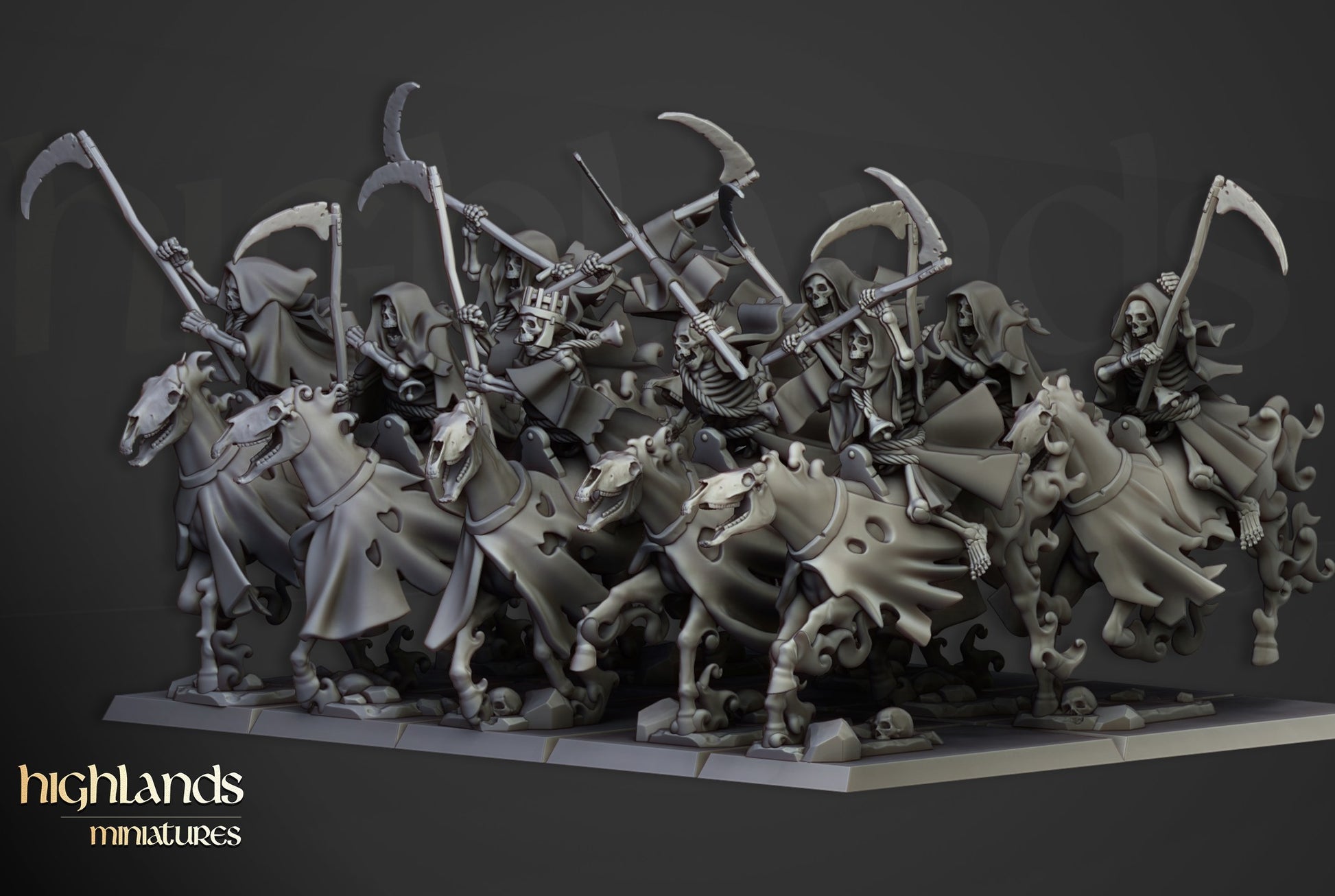 Miniatura Caballería Espectral Condes Vampiro resina 28mm sin pintar - Drakholm