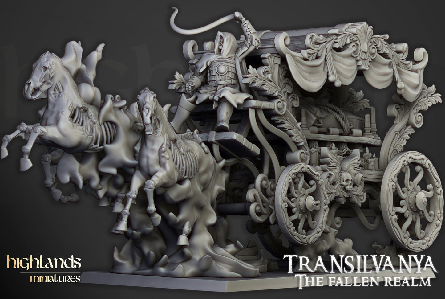 Miniatura Carro Boyardo No-Muerto Condes Vampiro resina 28mm sin pintar - Drakholm